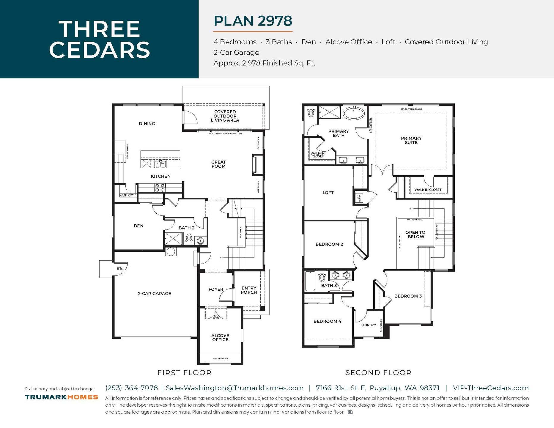 Three Cedars | Plan 2978 | Floor Plan