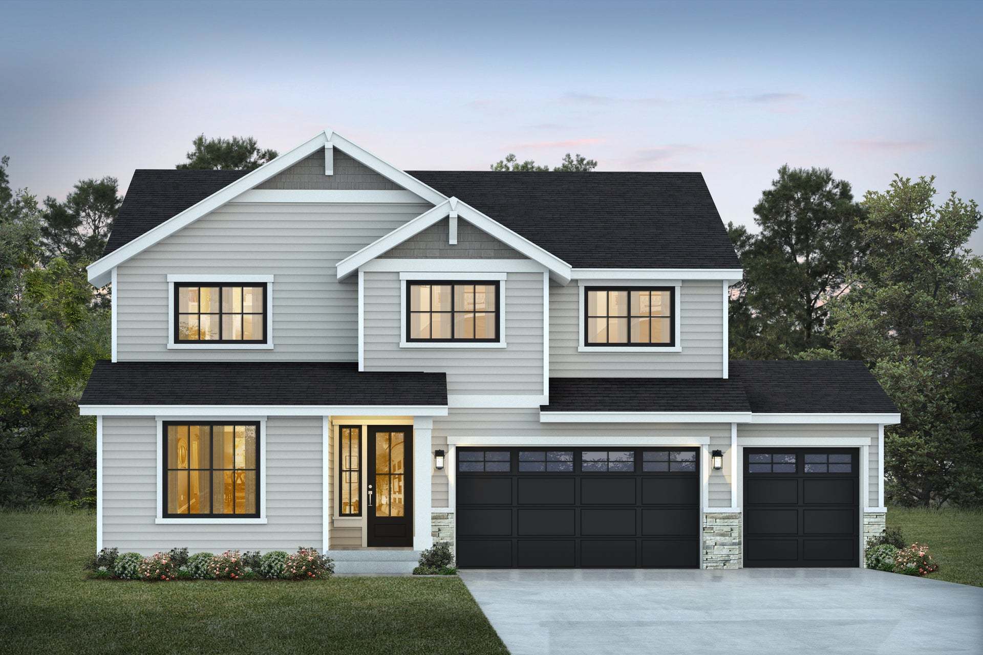 Trails End at Brookdale | Plan 3032 C | 3-Car Garage
