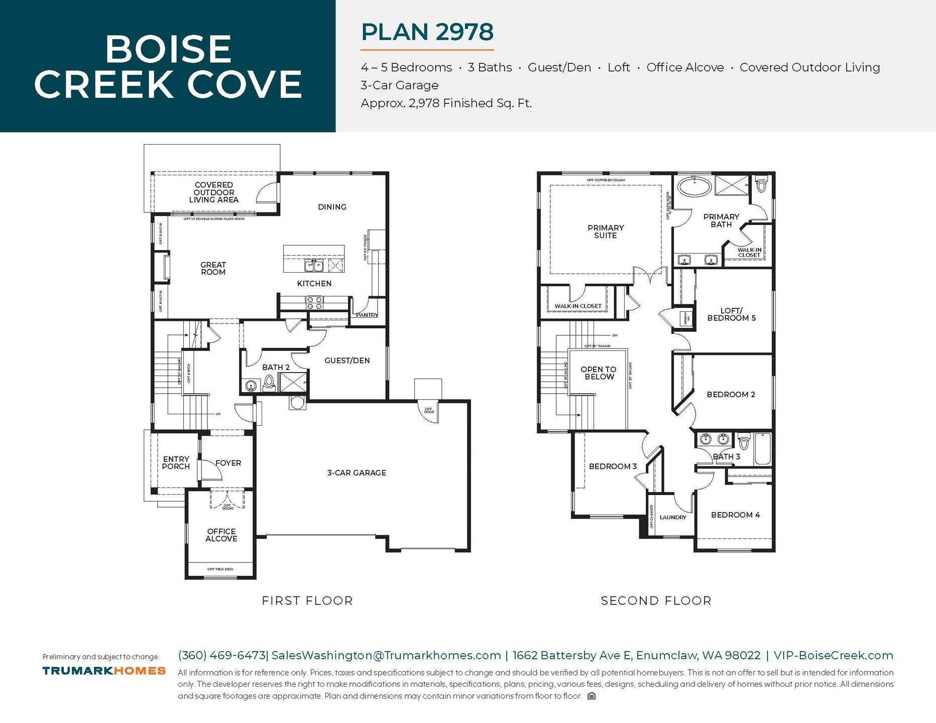Boise Creek | Plan 2978 | Floor Plan
