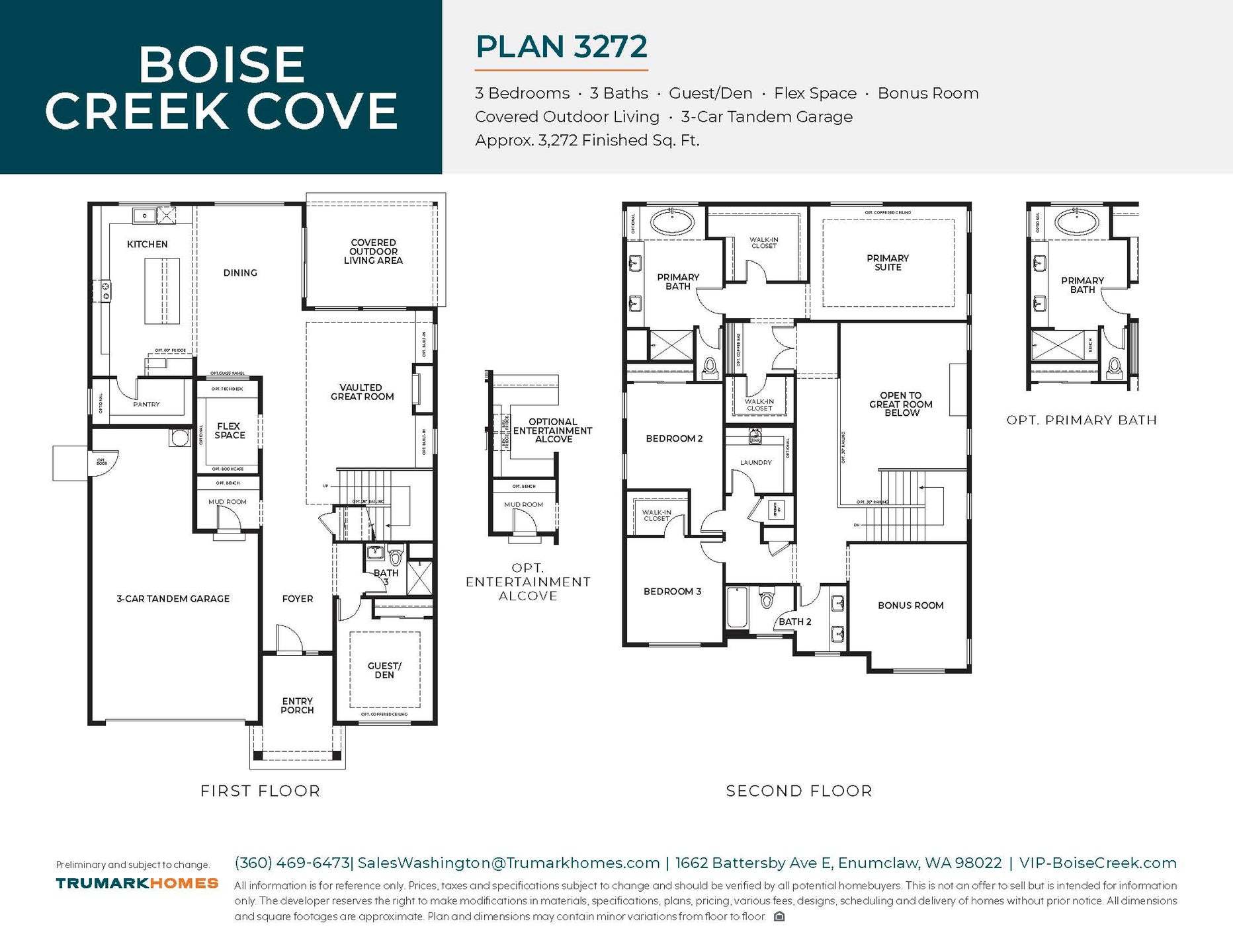 Boise Creek | Plan 3272 | Floor Plan