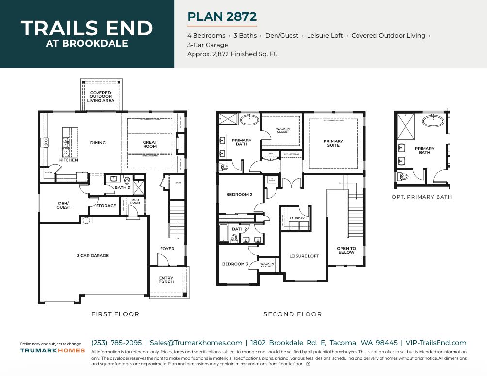 Trails End I Plan 2975 | Floor Plan