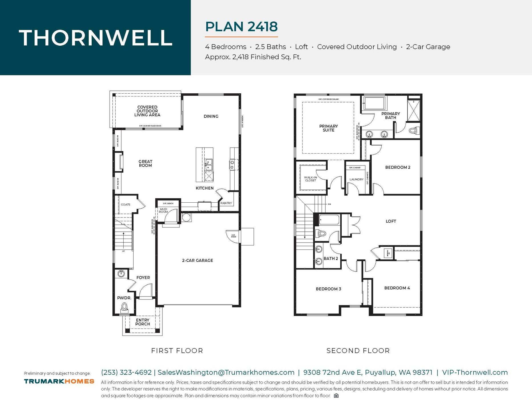Thornwell | Plan 2418 | Floor Plan