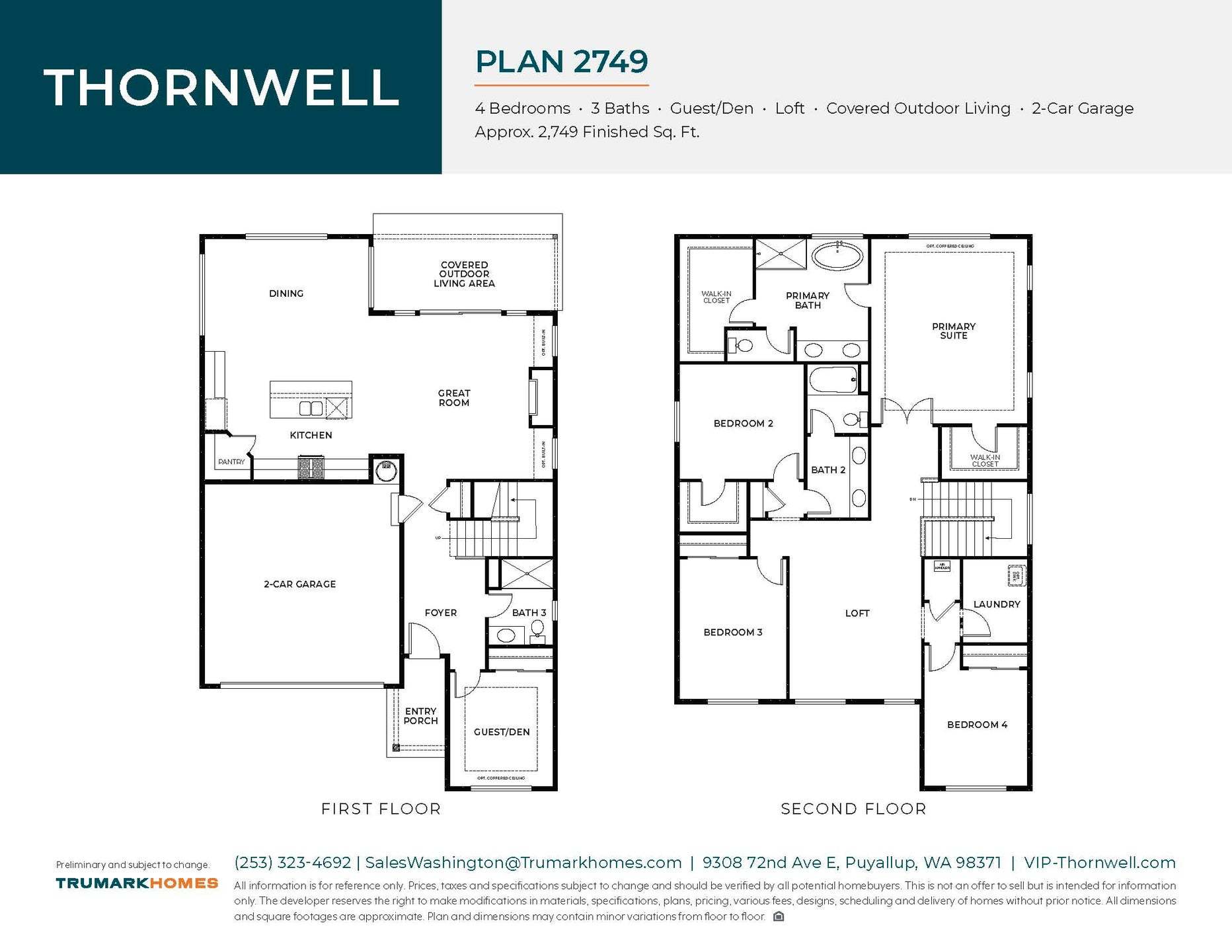 Thornwell | Plan 2749 | Floor Plan