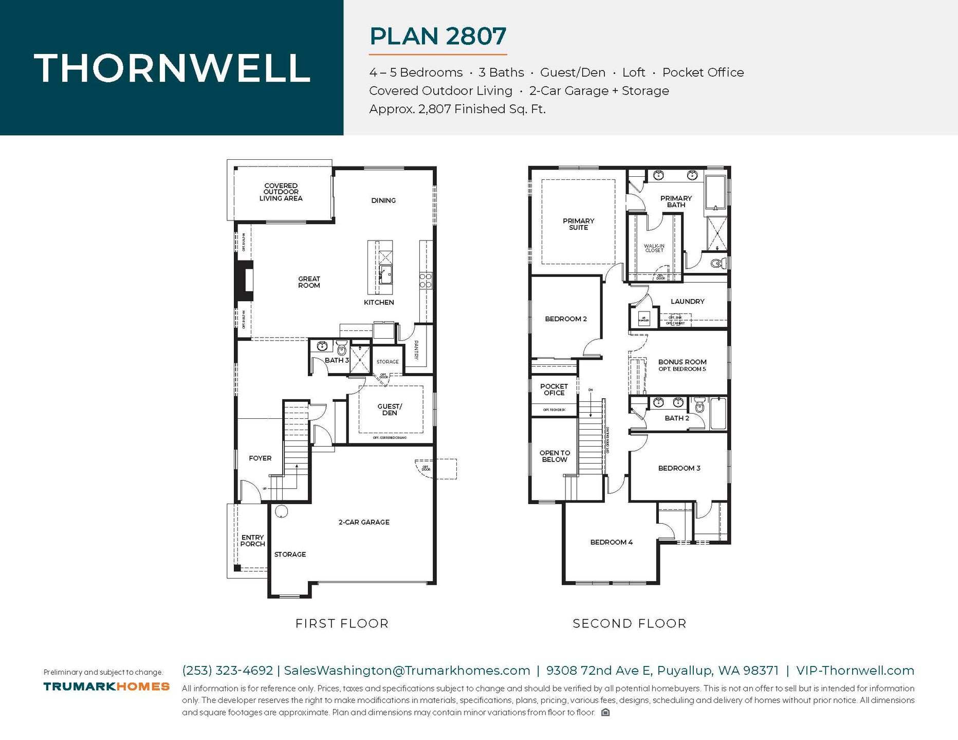 Thornwell | Plan 2807 | Floor Plan