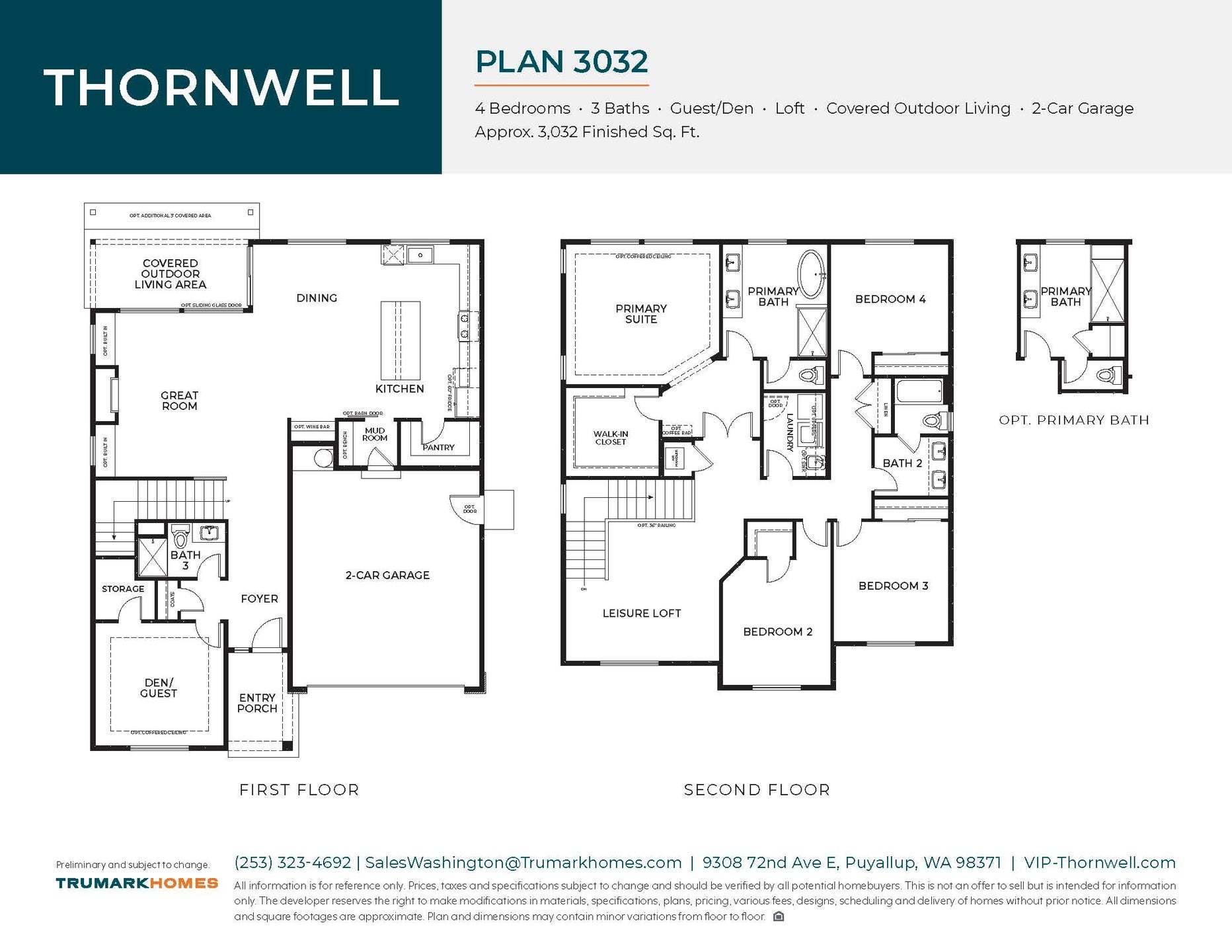 Thornwell | Plan 3032 | Floor Plan