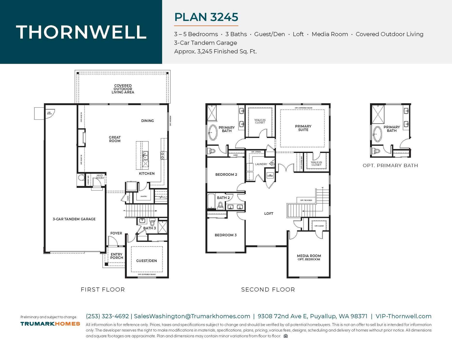 Thornwell | Plan 3245 | Floor Plan