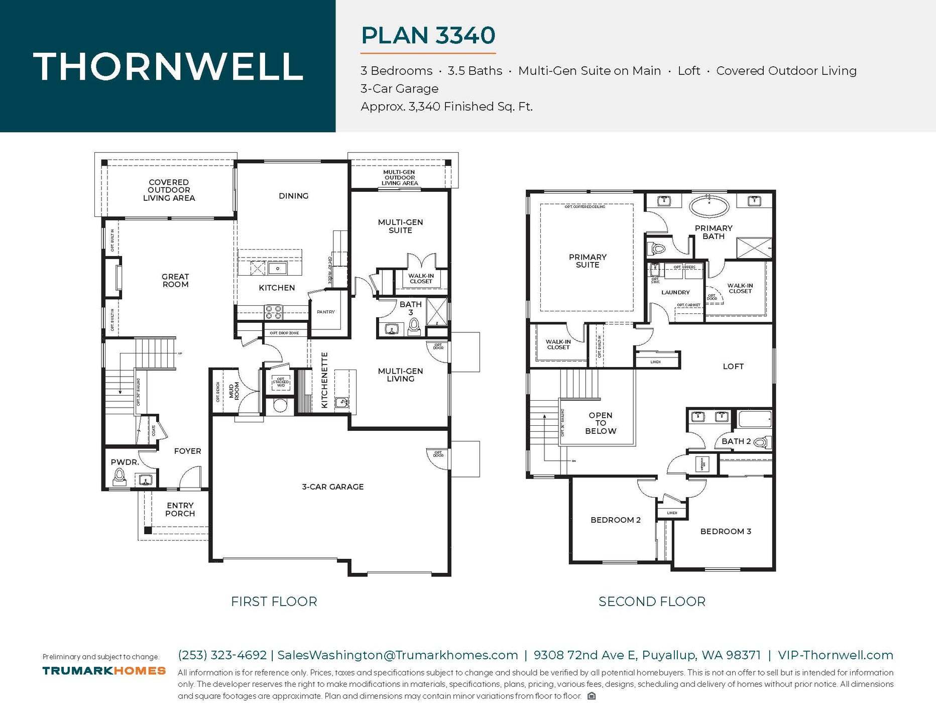Thornwell | Plan 3340 | Floor Plan