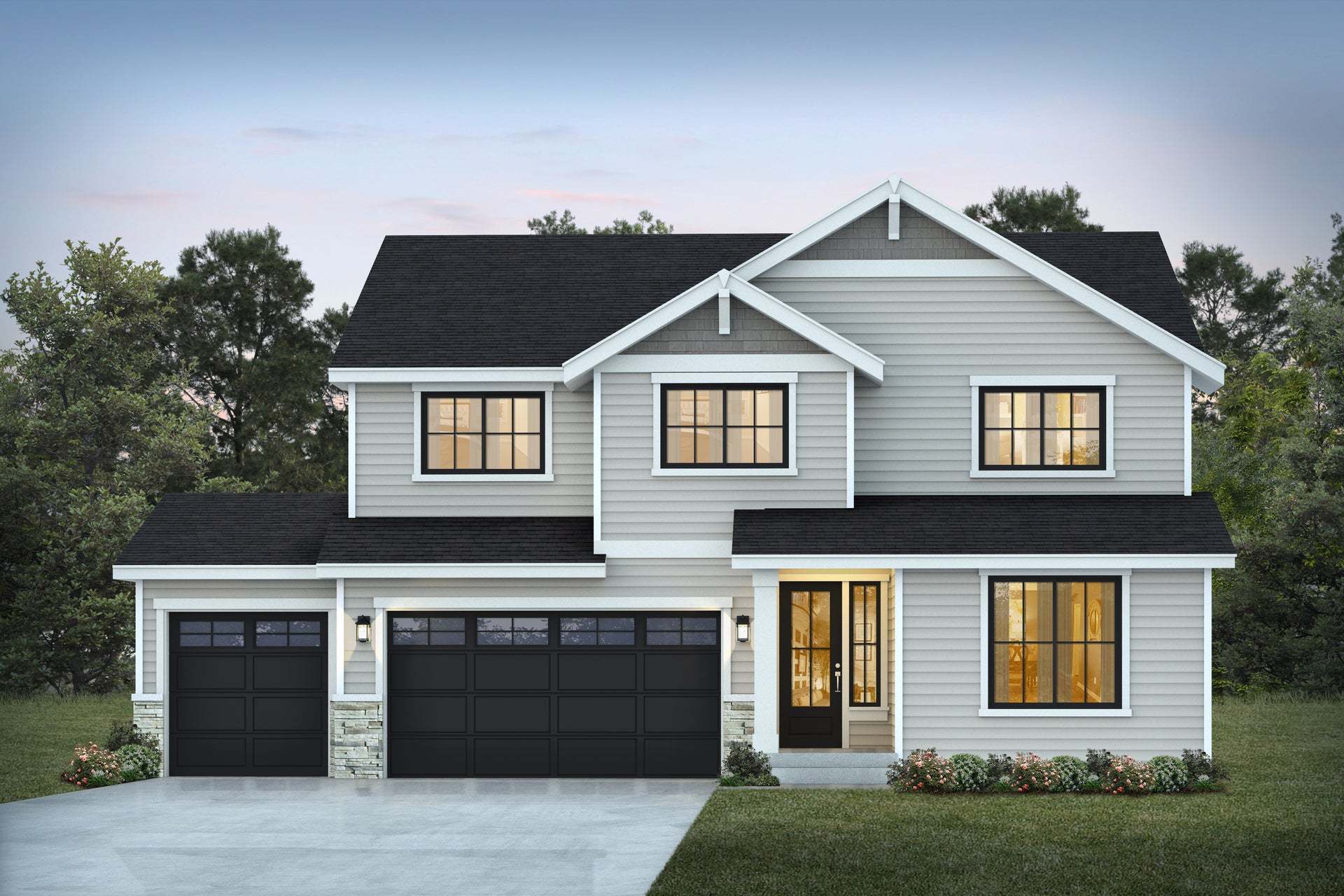 Trails End at Brookdale | Plan 3032 C | 3-Car Garage