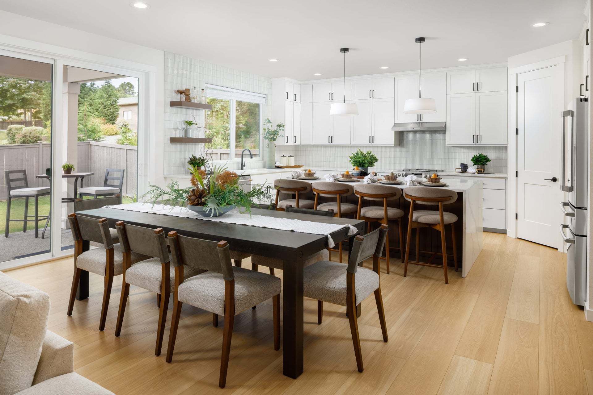 Three Cedars | Plan 2586 | Dining Room & Kitchen