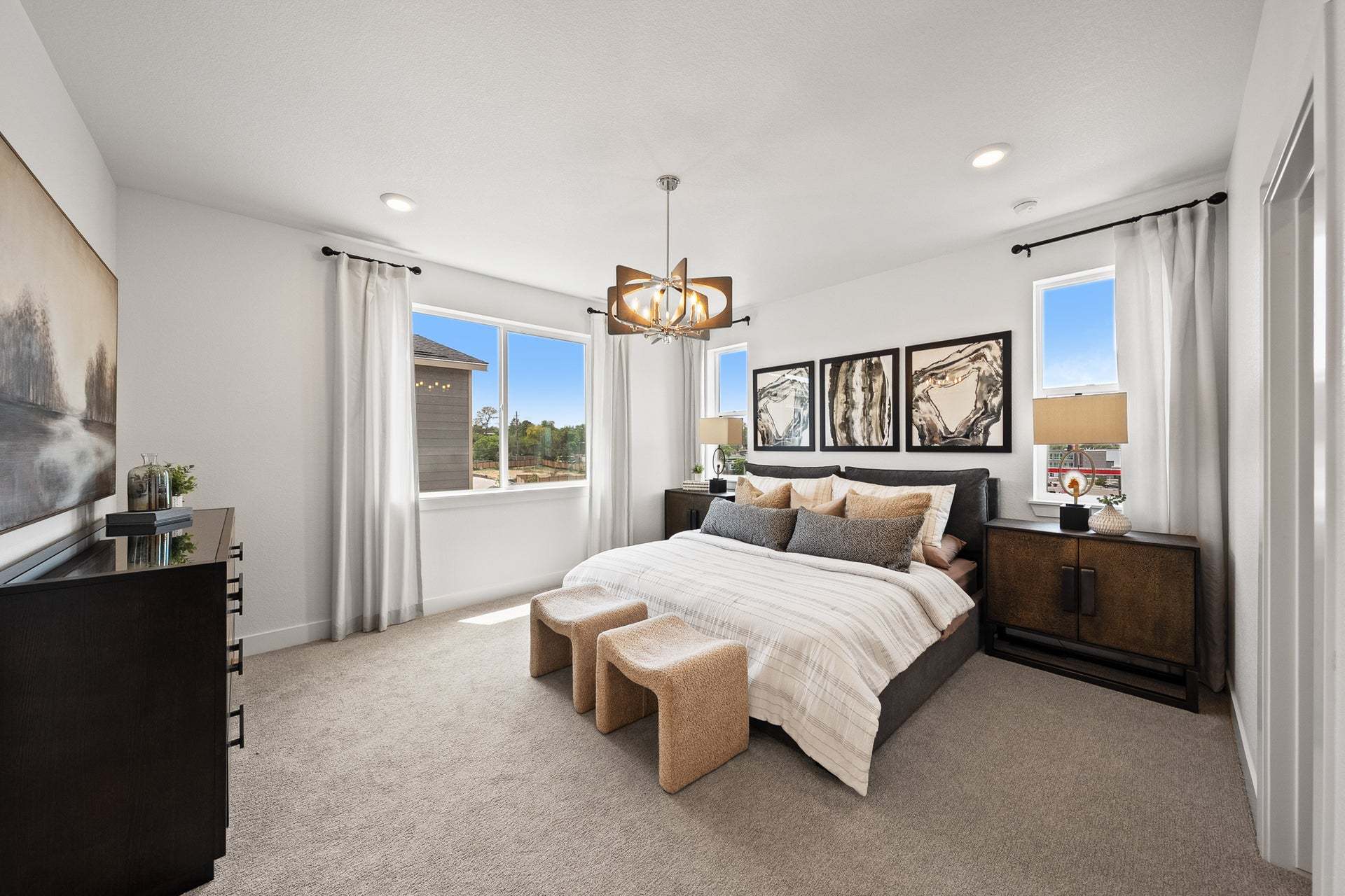 Berkeley Villas by Trumark Homes in Denver, CO | Plan 3 Model | Primary Bedroom