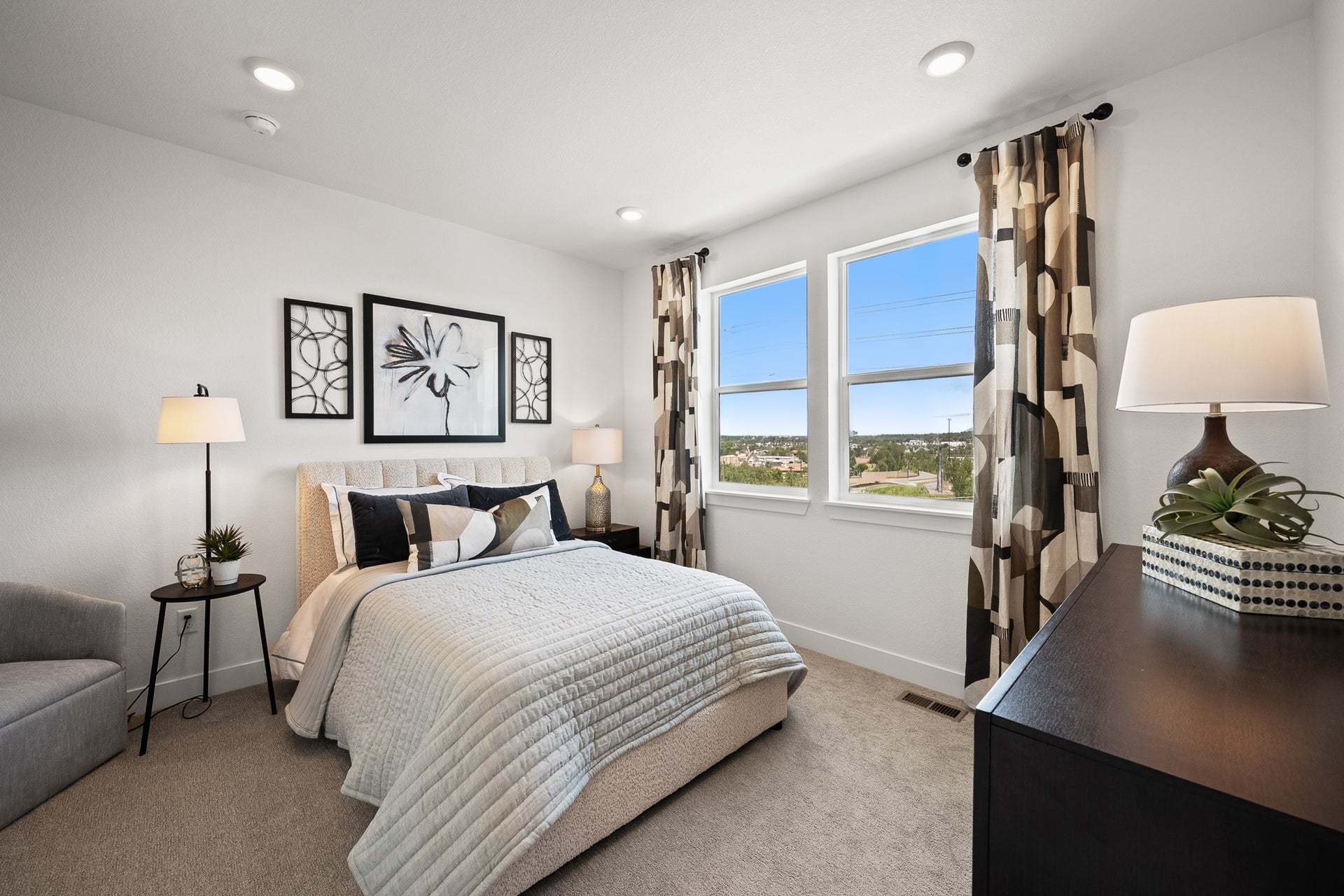 Berkeley Villas by Trumark Homes in Denver, CO | Plan 3 Model | Secondary Bedroom