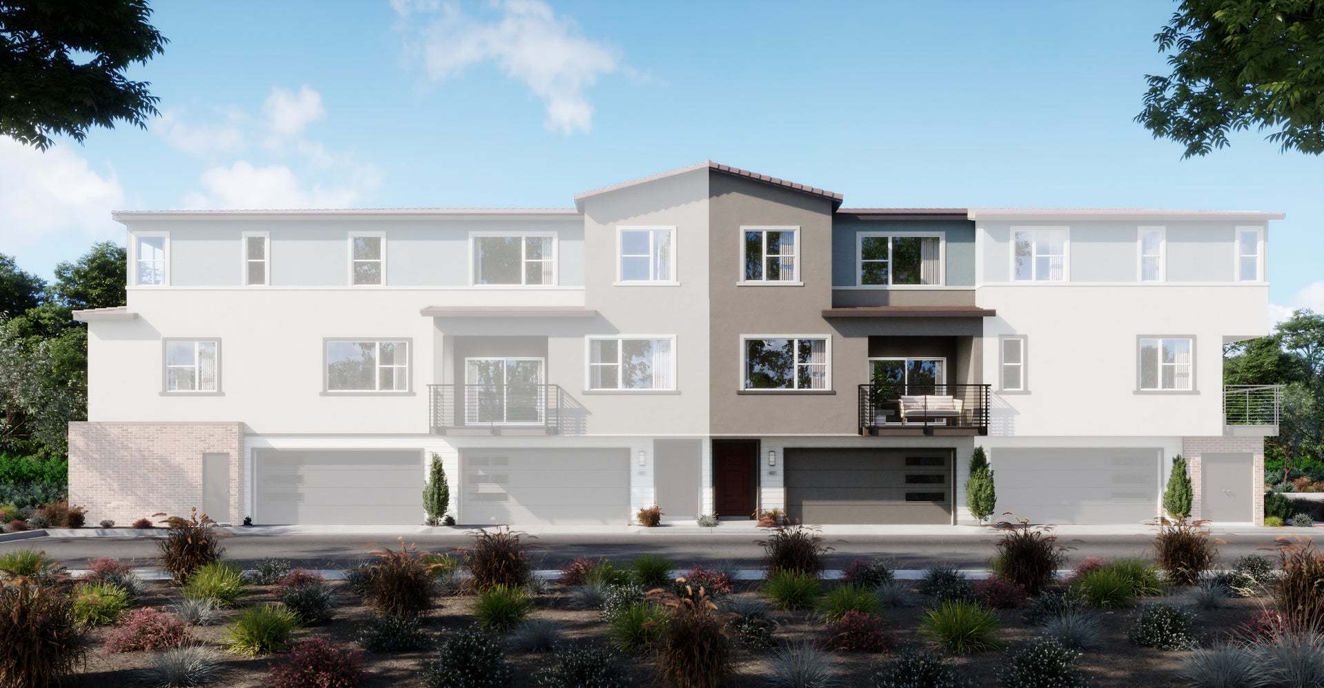 Petal at Florita | Plan 1 | Townhouse Exterior Renderings