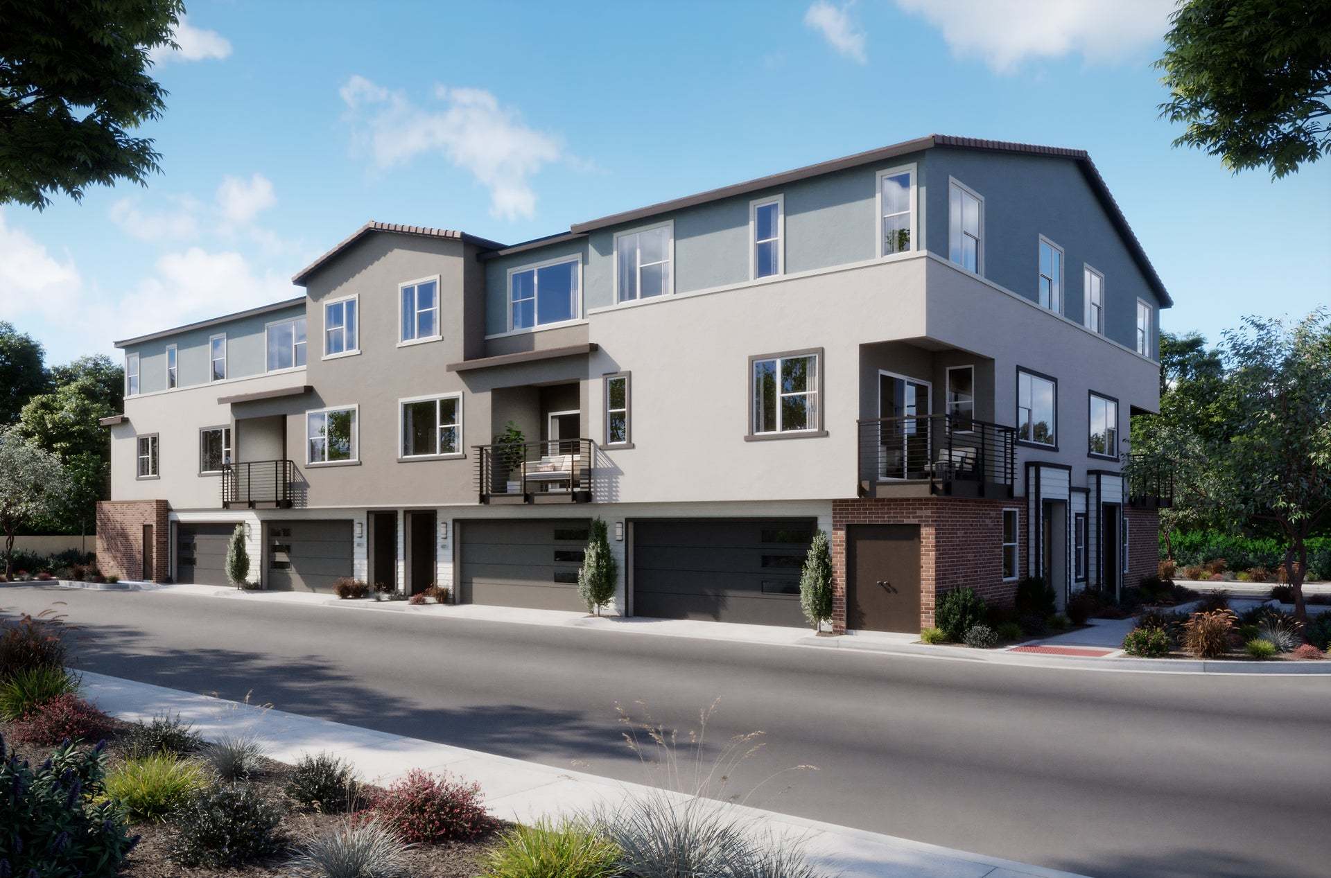 Petal at Florita | Townhouse Exterior Renderings
