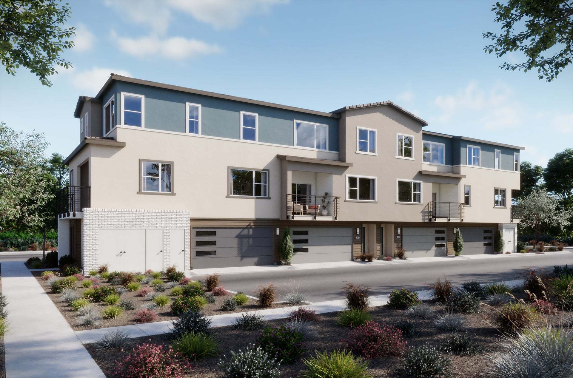 Petal at Florita | Townhouse Exterior Renderings
