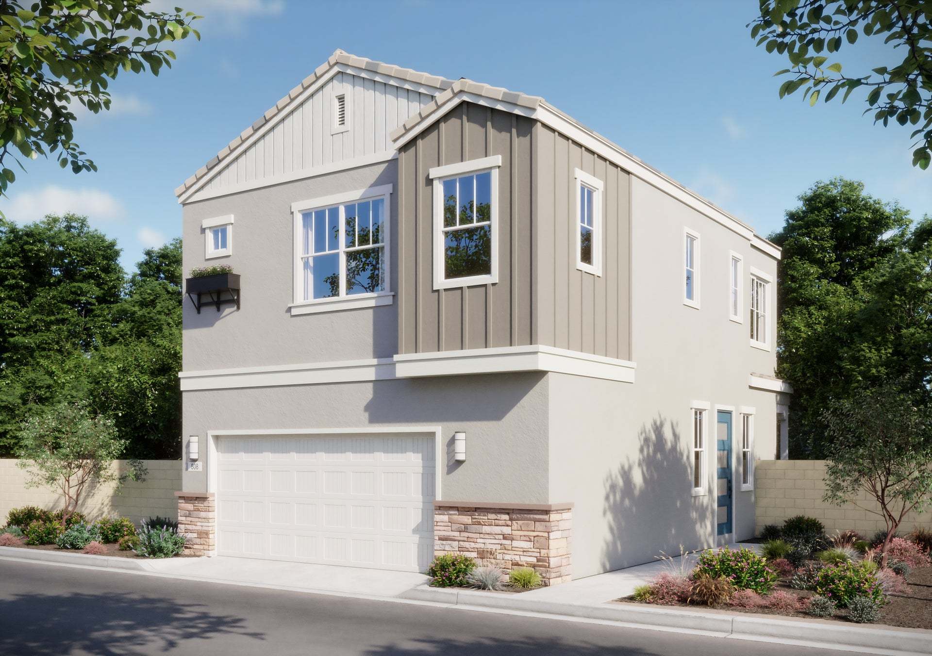 Bloom at Florita | Plan 1C | Cottage | Exterior Rendering
