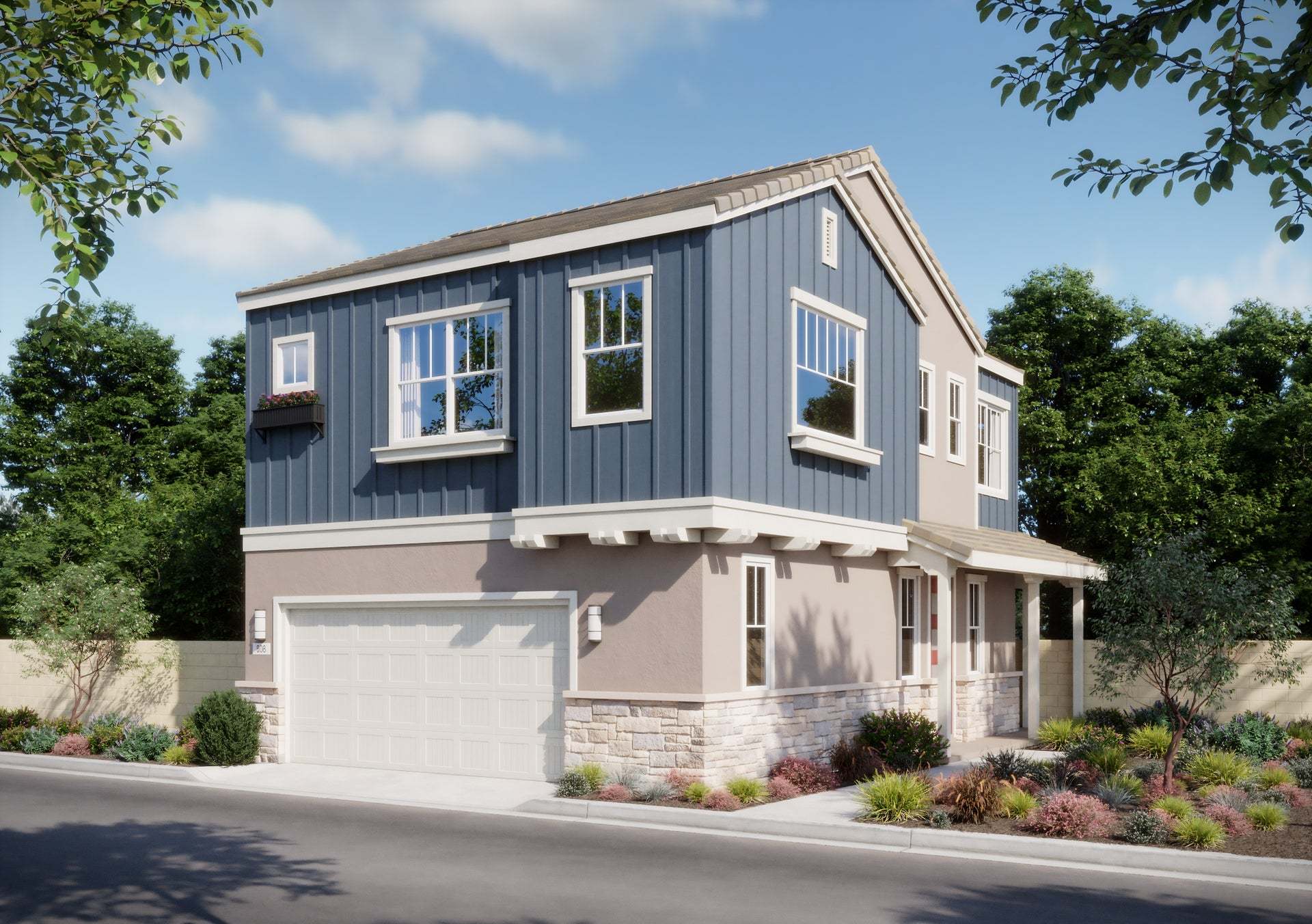 Bloom at Florita | Plan 1XC | Cottage | Exterior Rendering