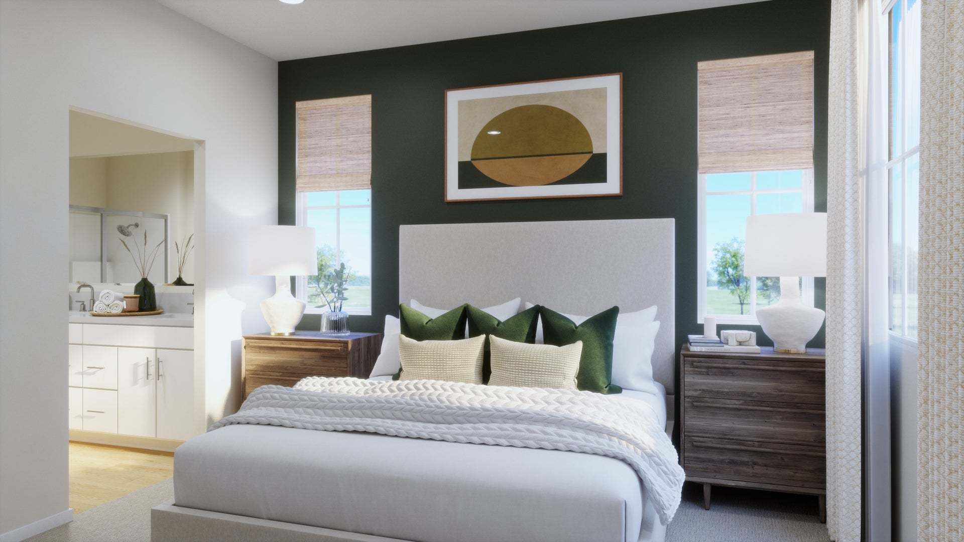 Bloom at Florita | Plan 1 | Primary Bedroom | Rendering