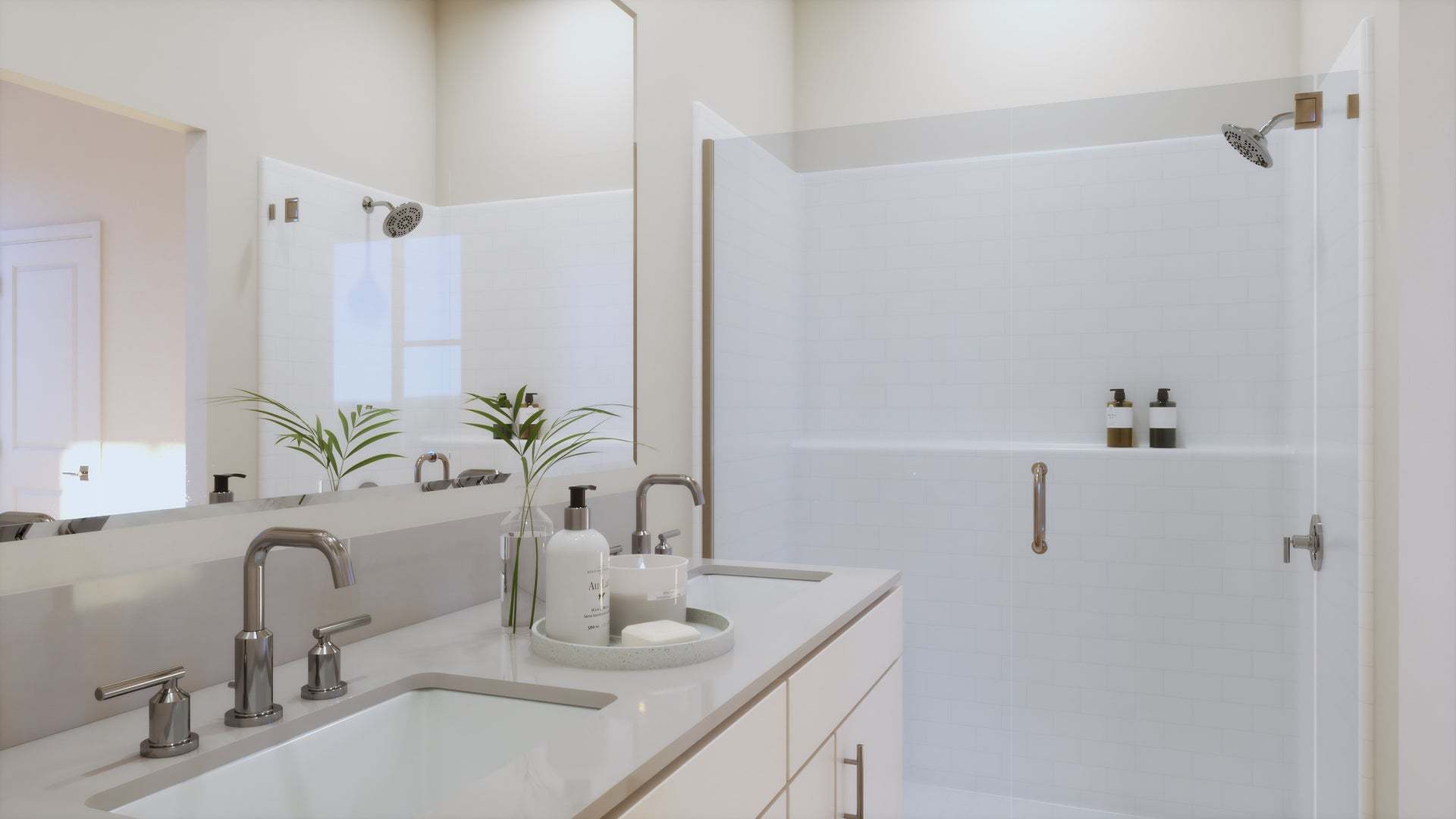 Petal at Florita | Plan 2 | Primary Bathroom | Rendering