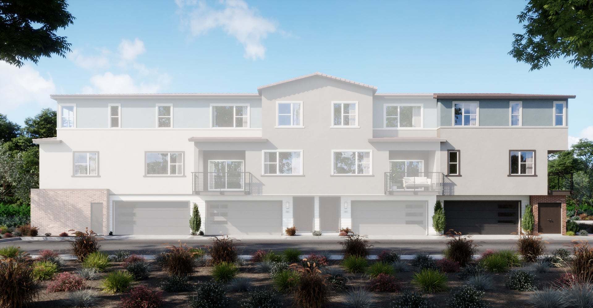 Petal at Florita | Plan 2 | Townhouse Exterior Renderings