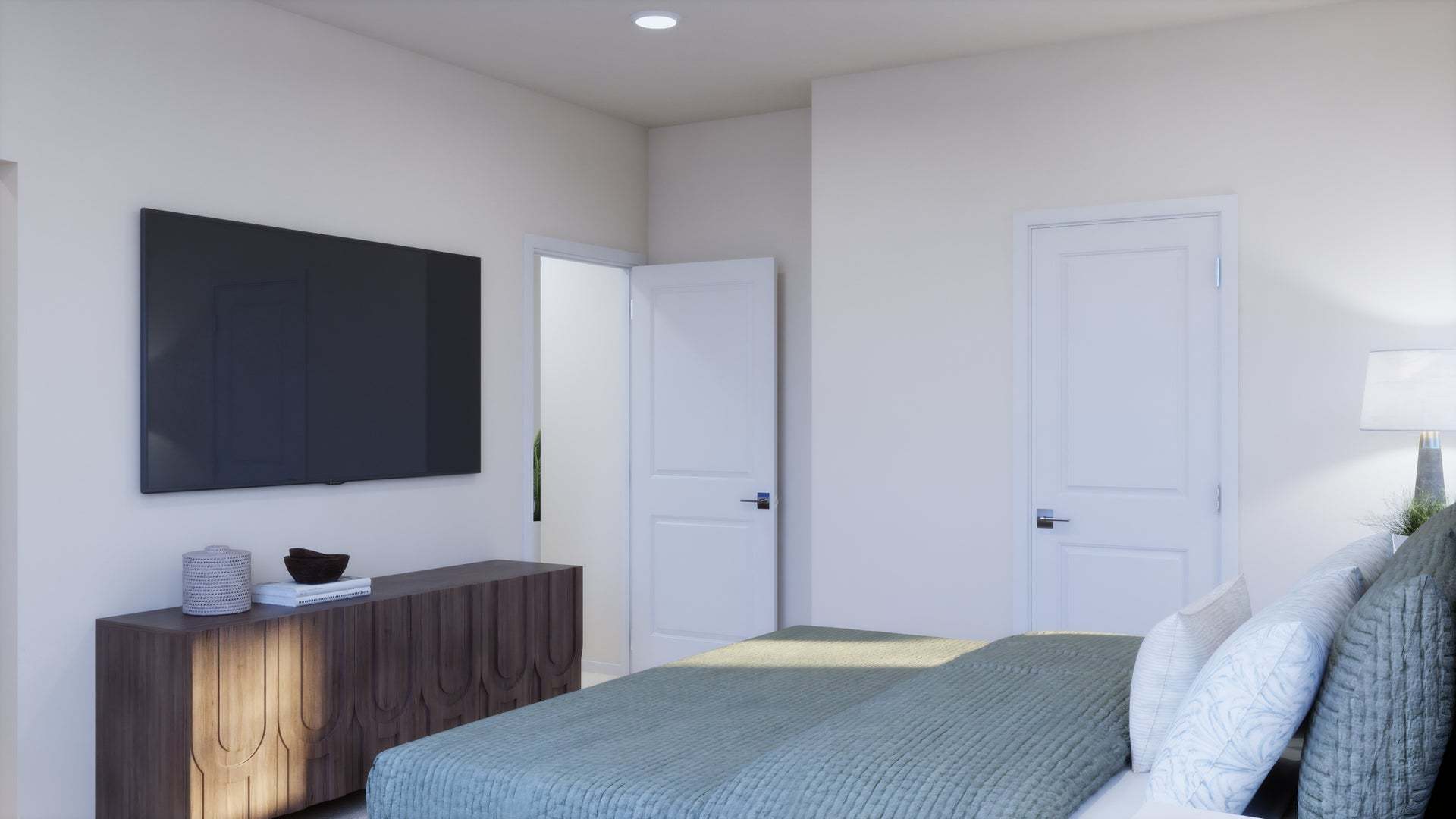 Petal at Florita | Plan 3 | Primary Bedroom | Rendering