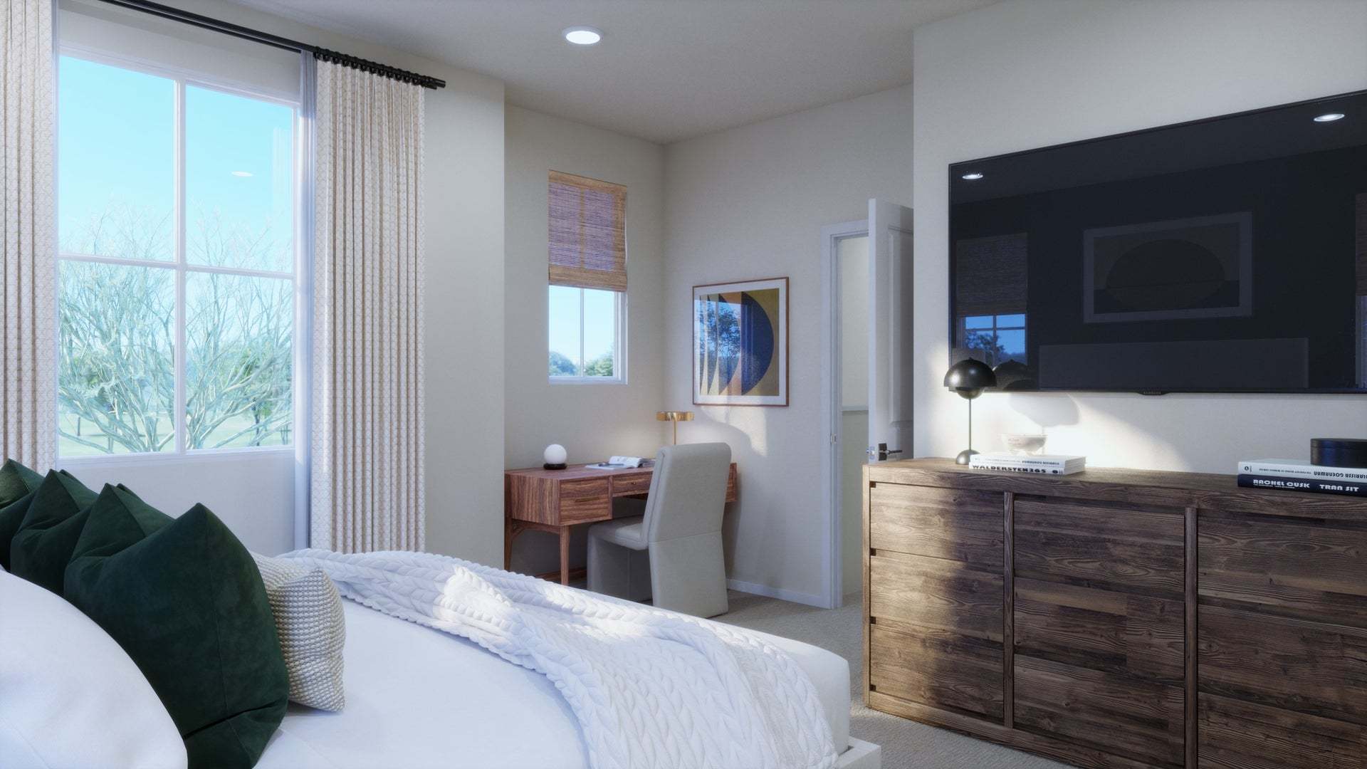 Bloom at Florita | Plan 1 | Primary Bedroom | Rendering