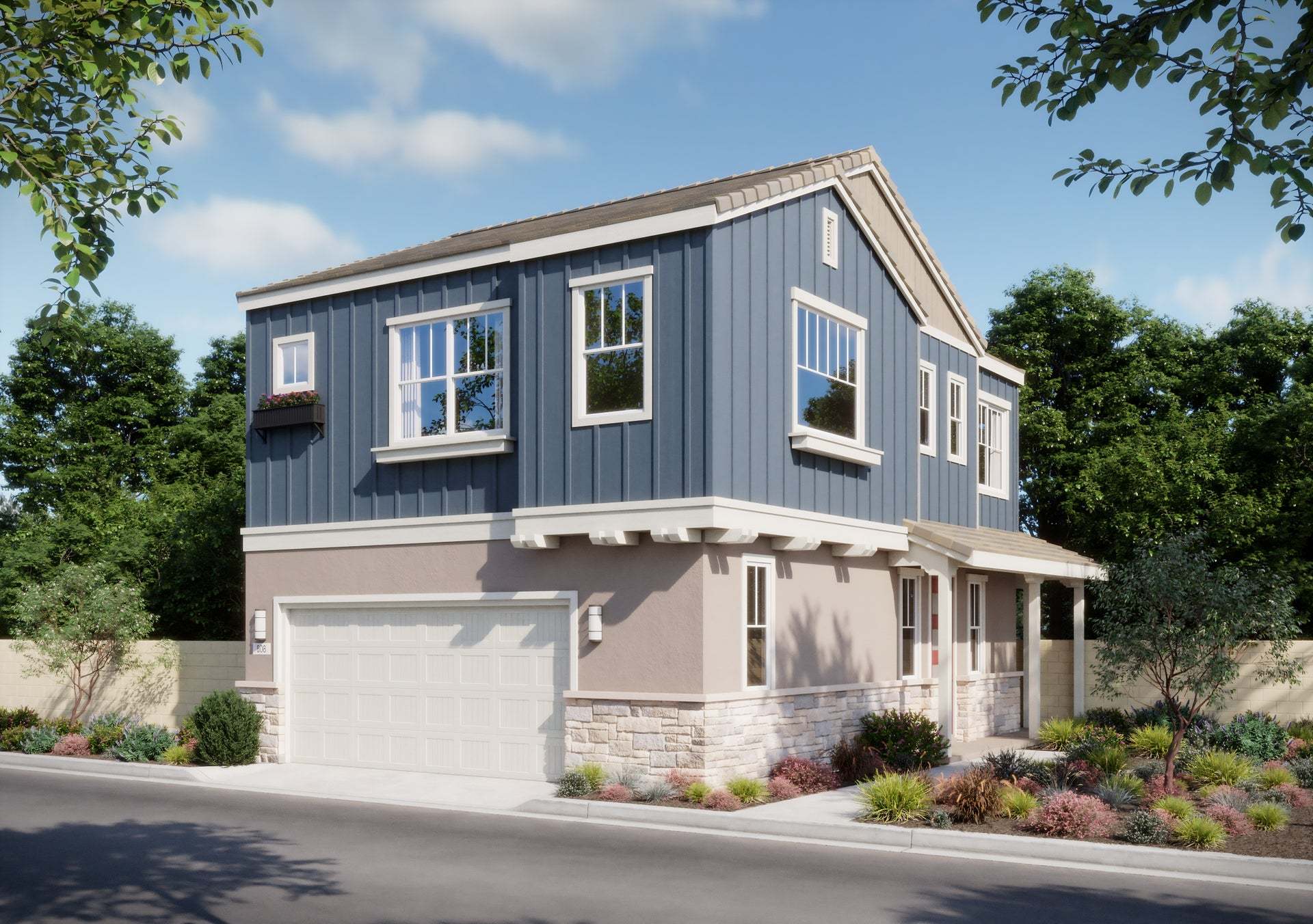 Bloom at Florita | Plan 1XC | Cottage | Exterior Rendering