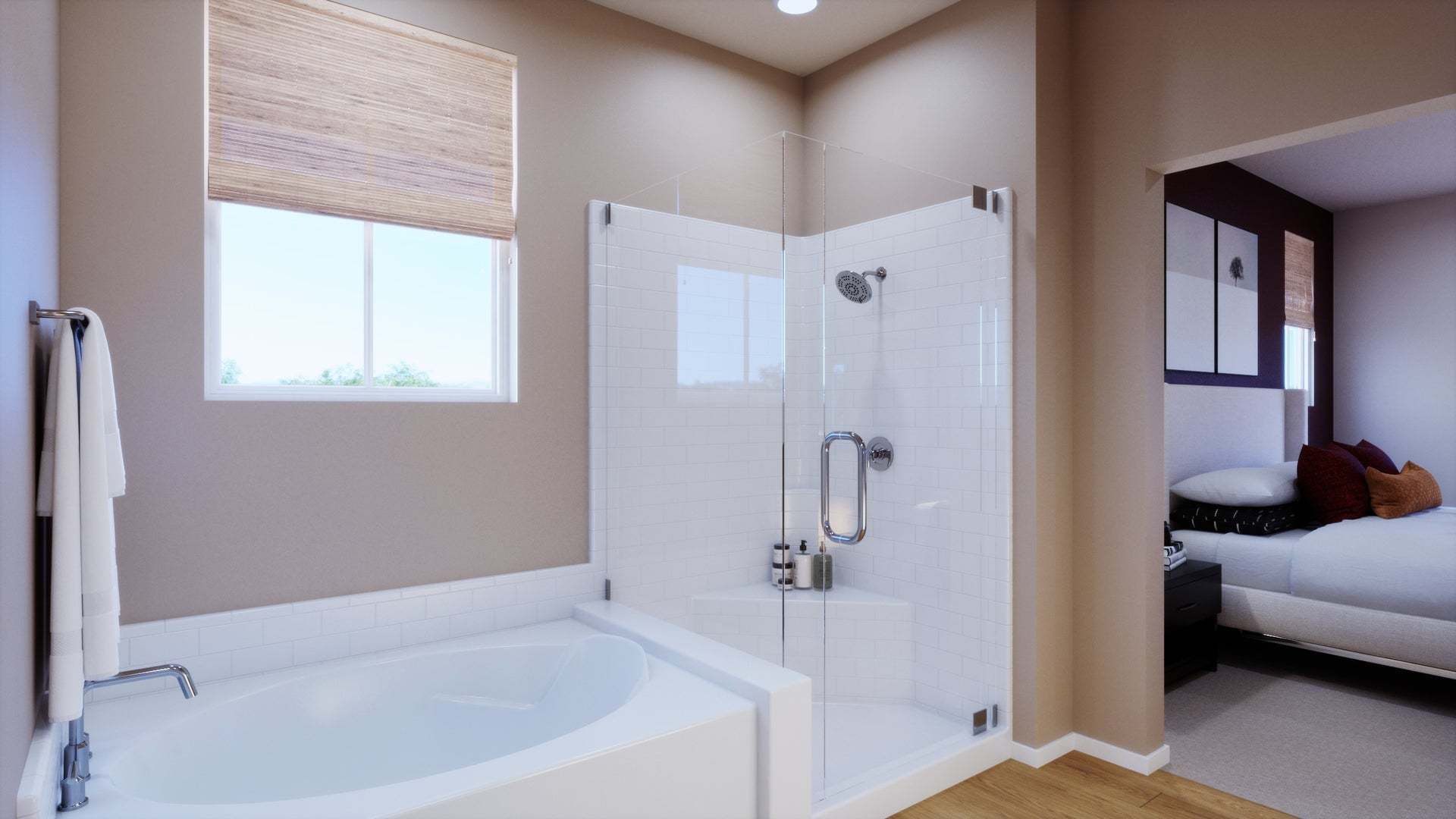Bloom at Florita | Plan 2 | Primary Bathroom | Rendering