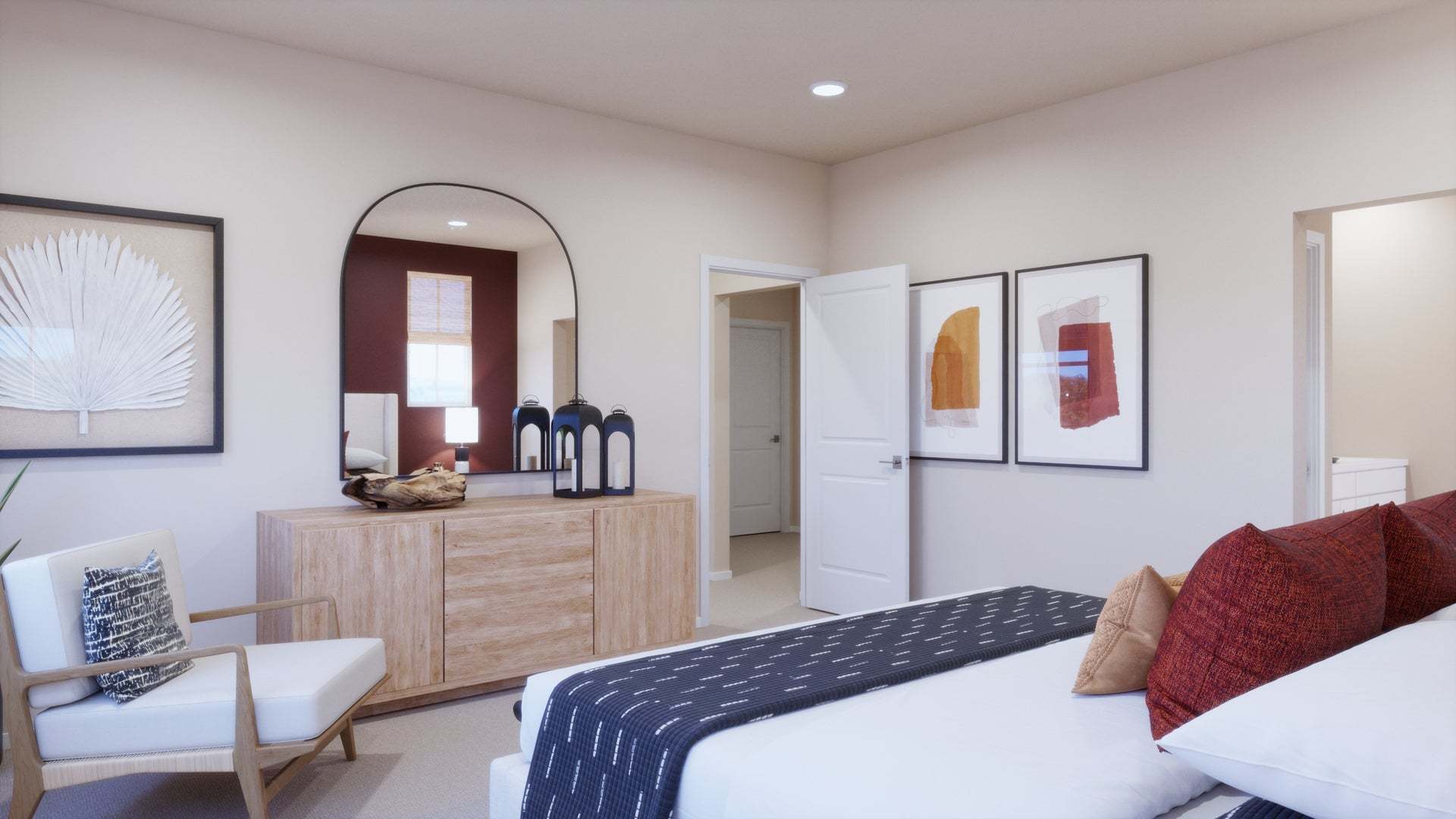 Bloom at Florita | Plan 2 | Primary Bedroom | Rendering