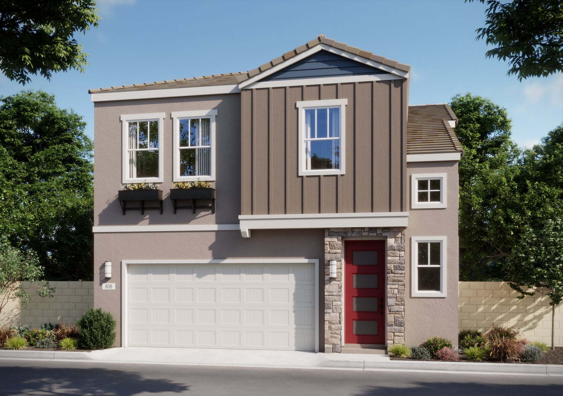Bloom at Florita | Plan 2C | Cottage | Exterior Rendering
