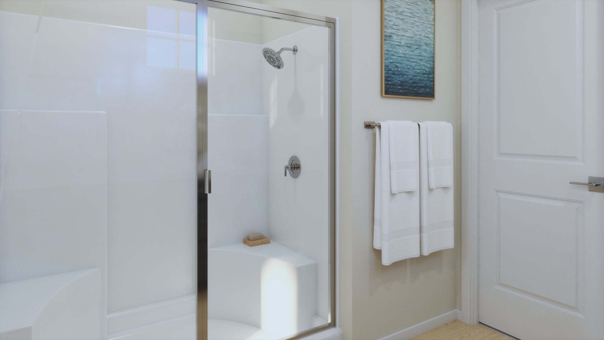 Bloom at Florita | Plan 3 | Primary Bathroom | Rendering