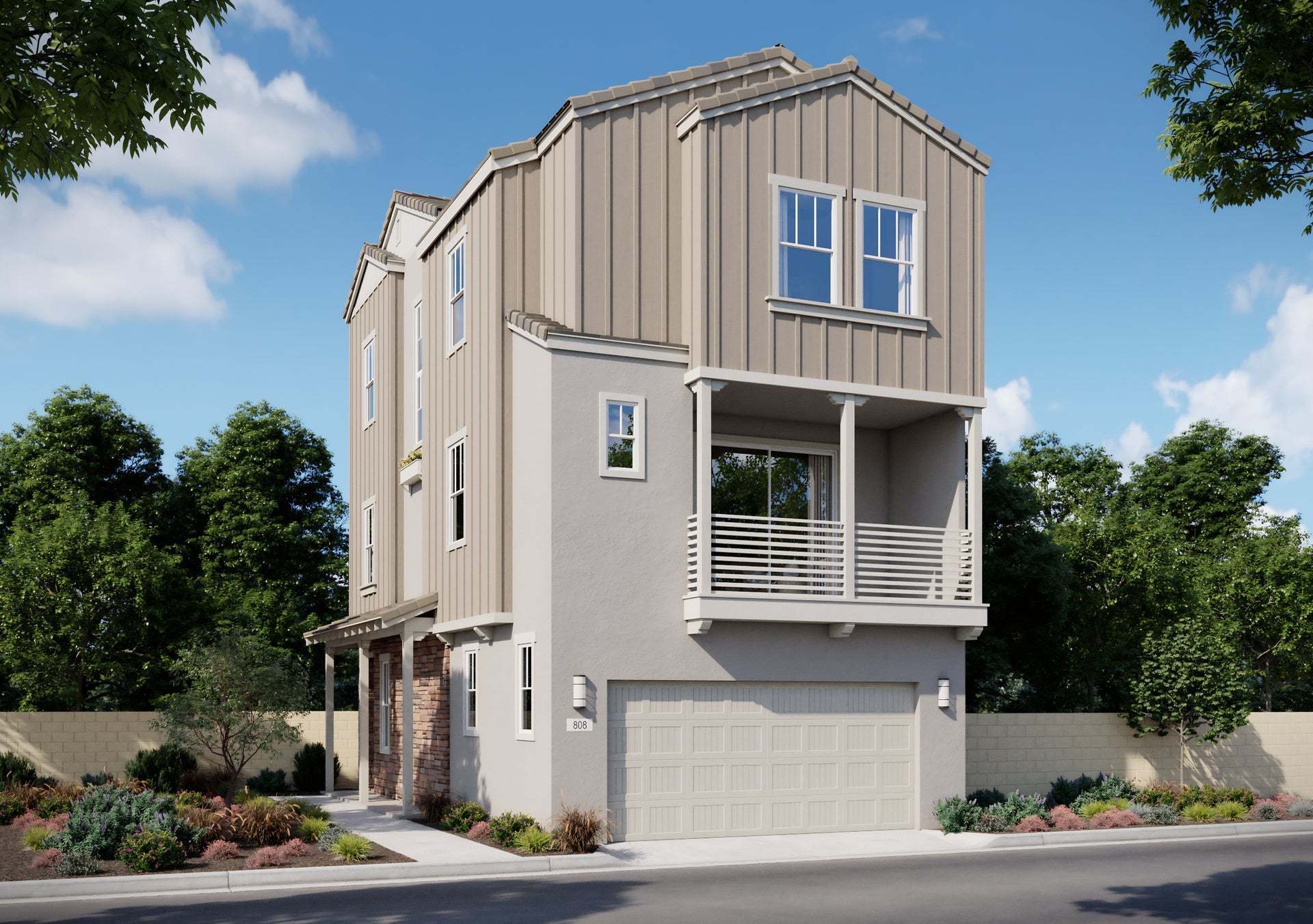 Bloom at Florita | Plan 3XC | Cottage | Exterior Rendering