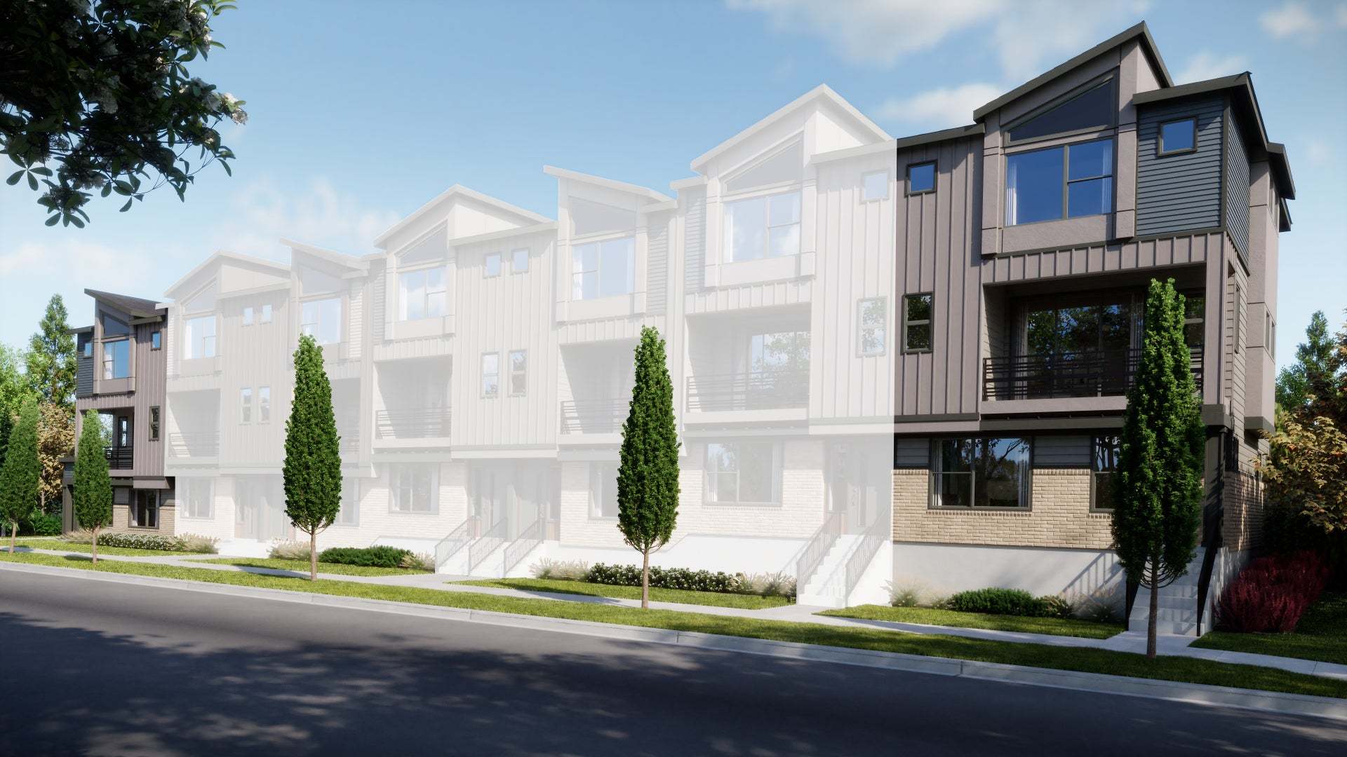 Plan A End Unit - Hillcrest Creek: Arvada, Colorado - Trumark Homes