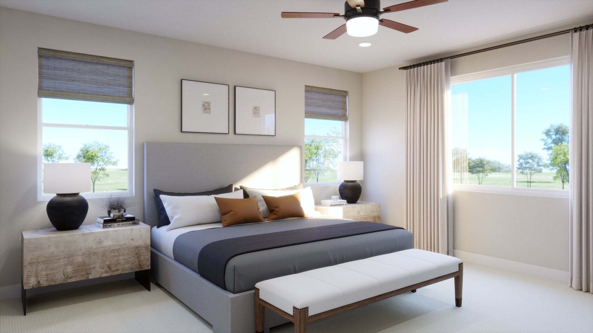 Lyra at Elaris | Plan 2 | Primary Bedroom | Interior Renderingv