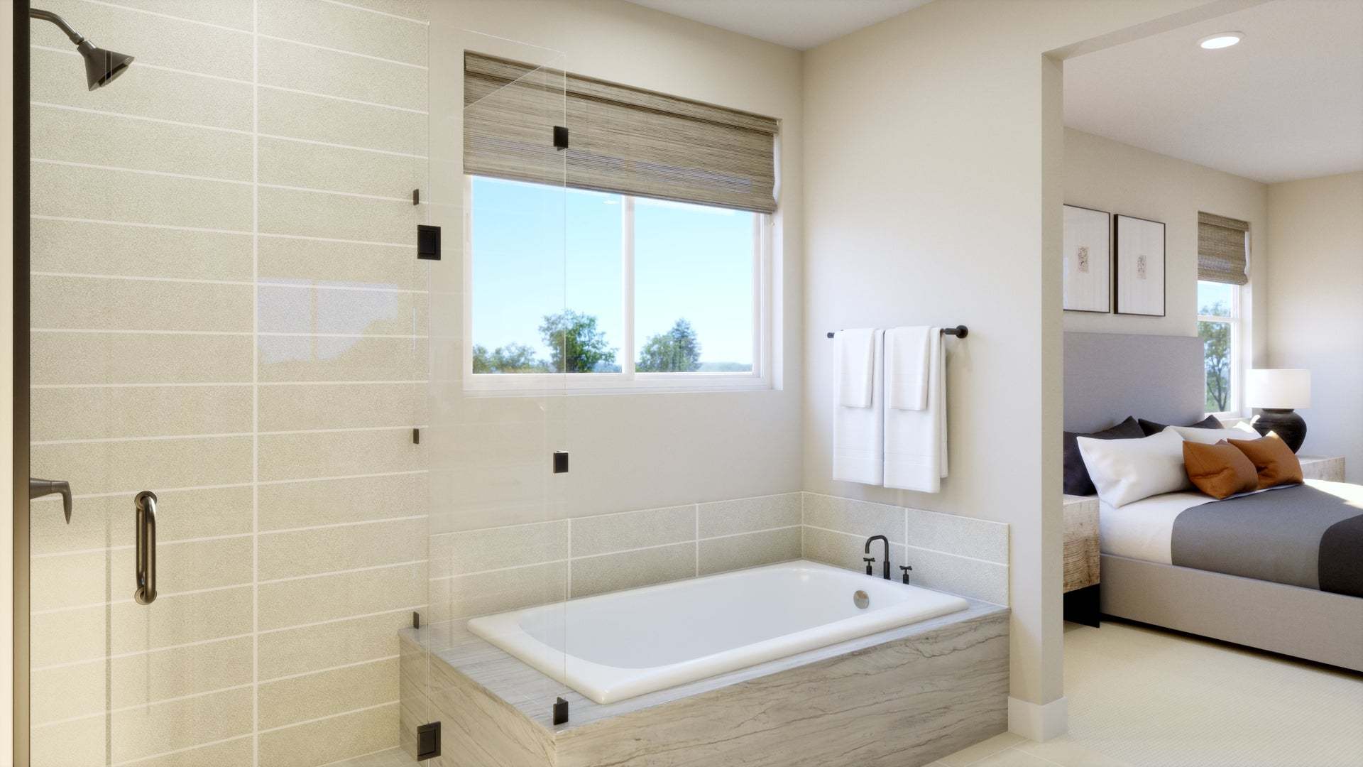 Lyra at Elaris | Plan 2 | Primary Bathroom | Interior Rendering