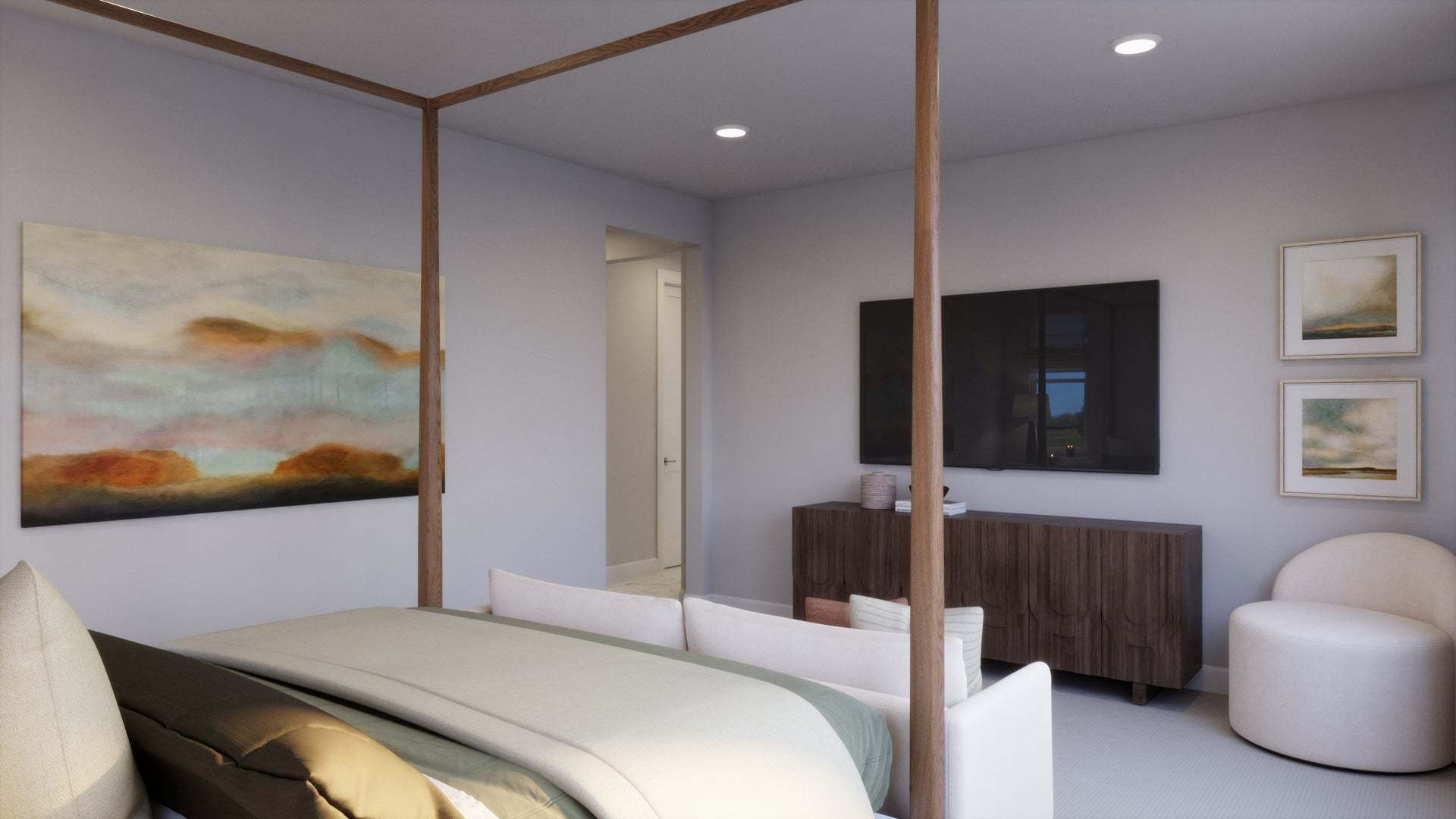 Lyra at Elaris | Plan 3 | Primary Bedroom | Interior Rendering