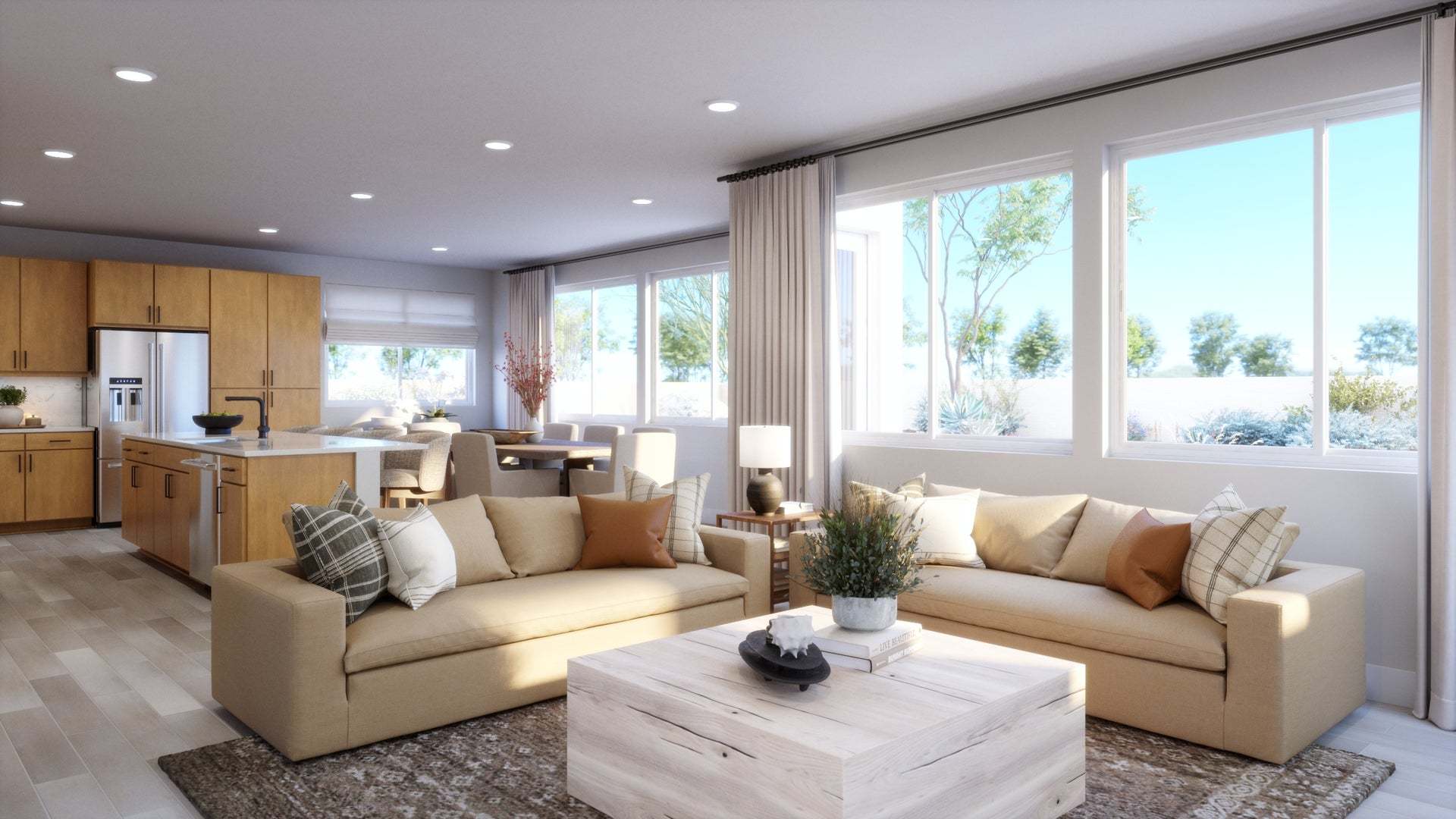 Aria at Elaris | Plan 1 | Great Room | Interior Rendering