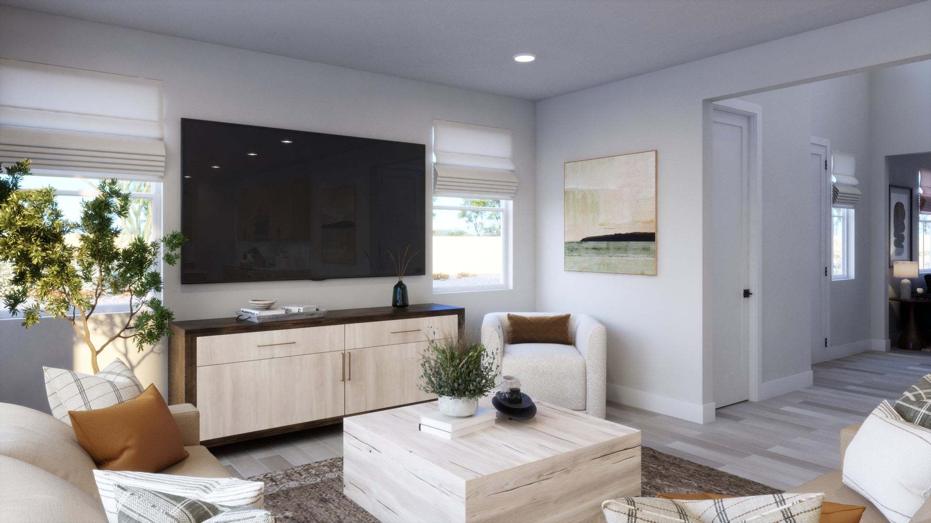 Aria at Elaris | Plan 1 | Great Room | Interior Rendering