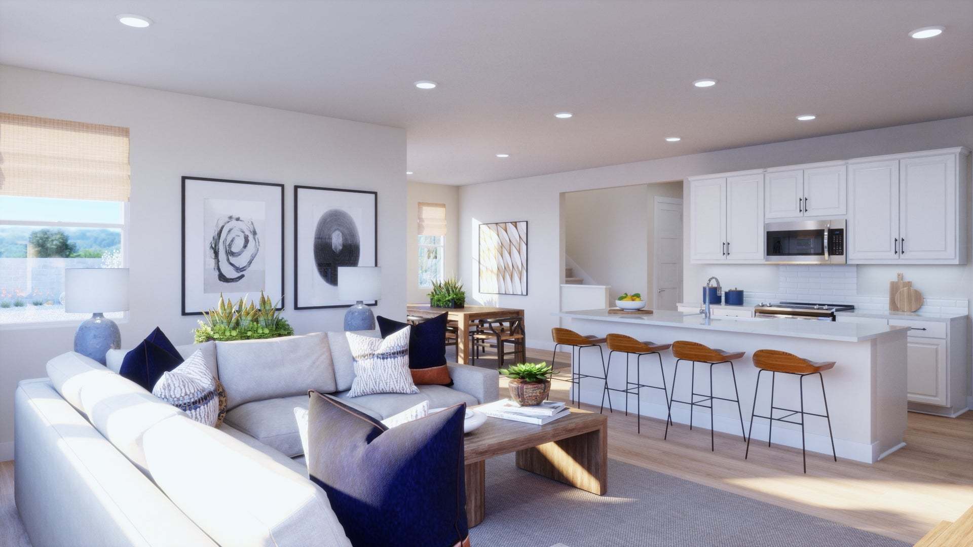 Aria at Elaris | Plan 2 | Great Room | Interior Rendering