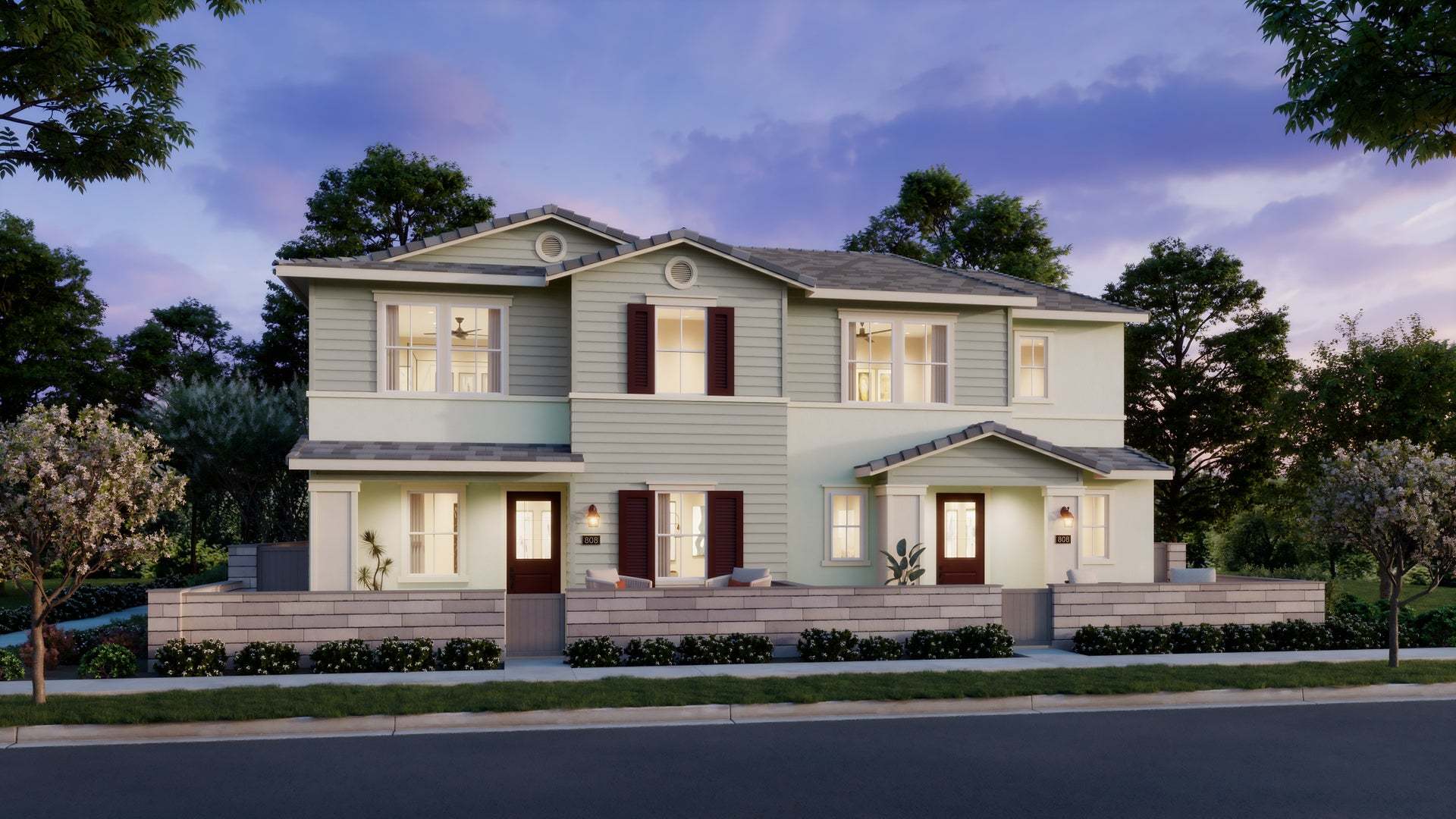 Sunflower at Rienda | Plans 2 & 4 | Ranch Monterey | Enhanced Exterior | Rendering