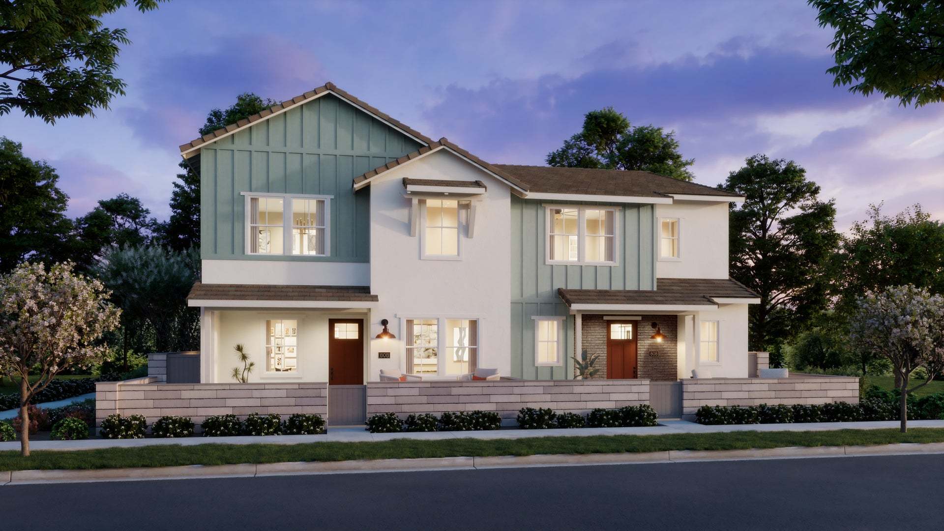 Sunflower at Rienda | Plans 2 & 4 | Farmhouse | Enhanced Exterior | Rendering