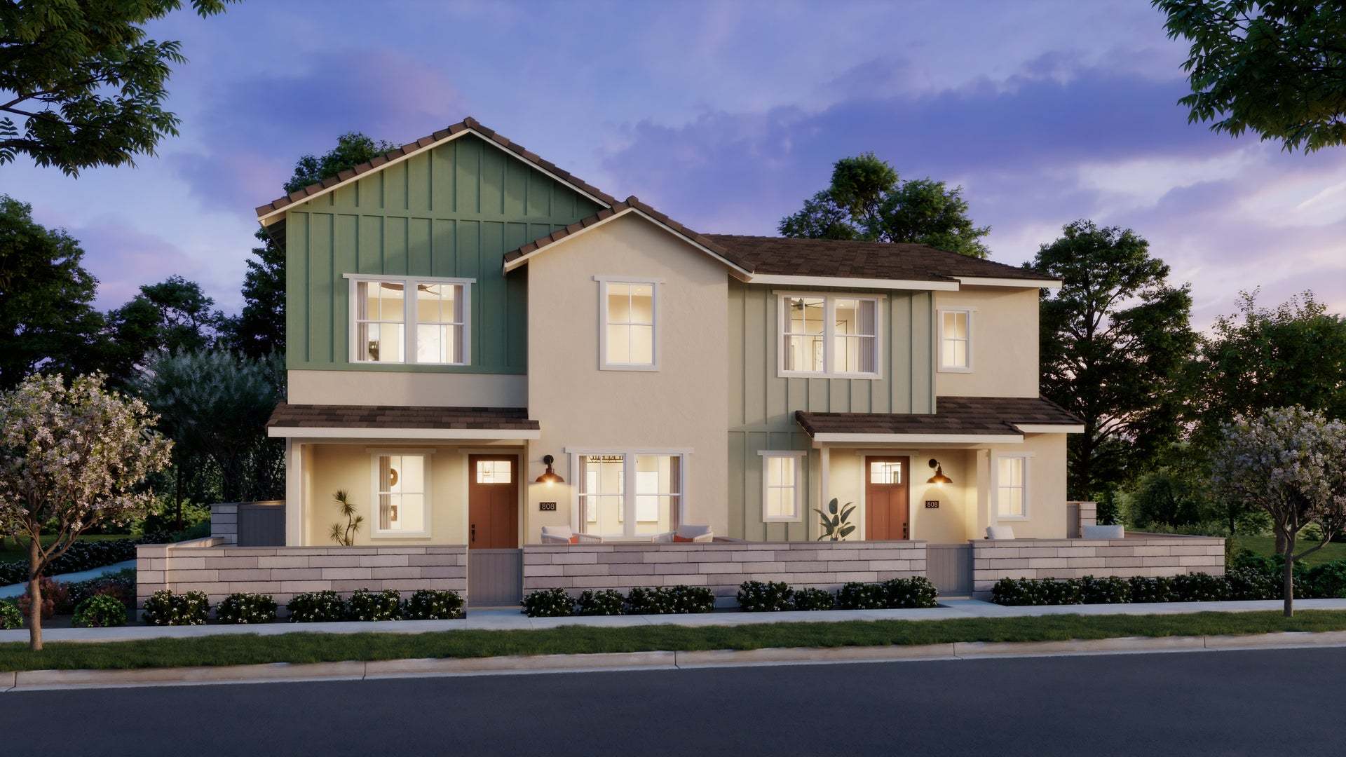 Sunflower at Rienda | Plans 2 & 4 | Farmhouse | Standard Exterior | Rendering