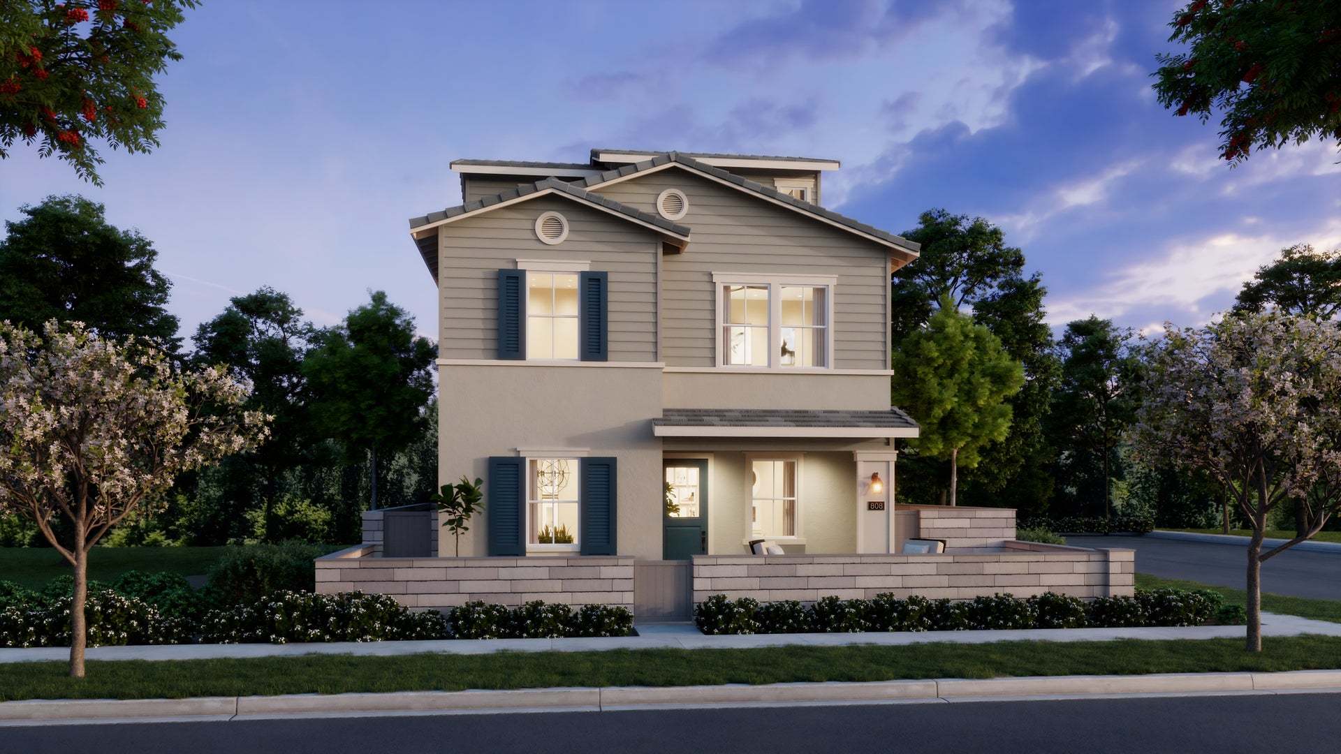 Sunflower at Rienda | Plan 4X | Exterior Rendering