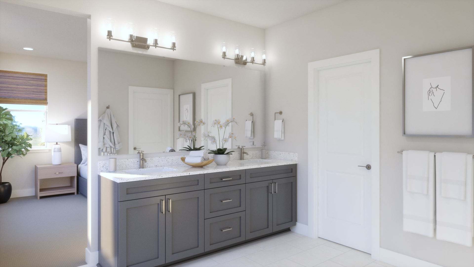 Osprey at Tanterra by Trumark Homes | Knoll |  Virtually Rendered Primary Bathroom