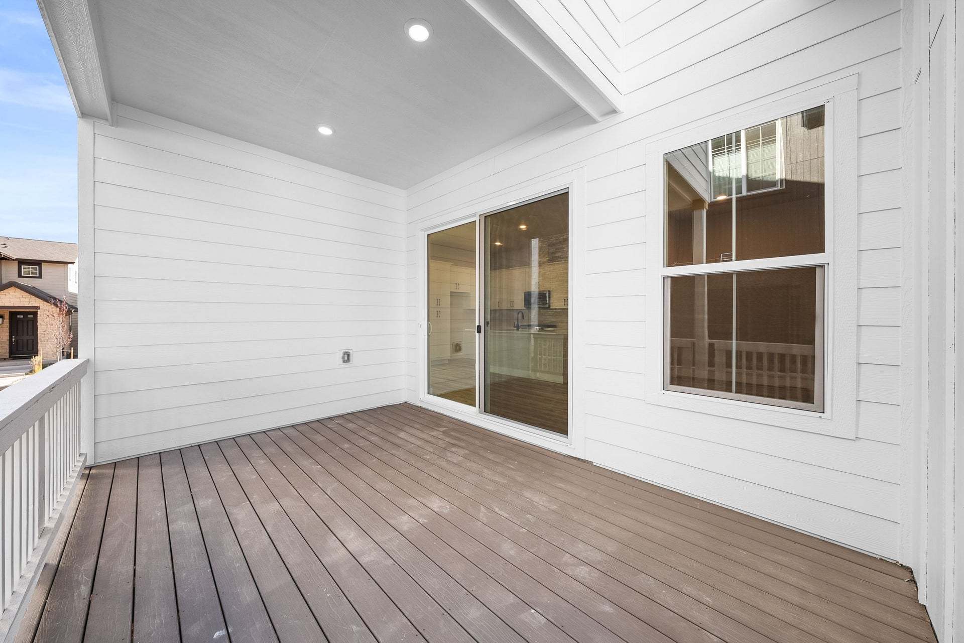 Duet at Sterling Ranch | Plan 1 | Covered Patio | Representative Photo