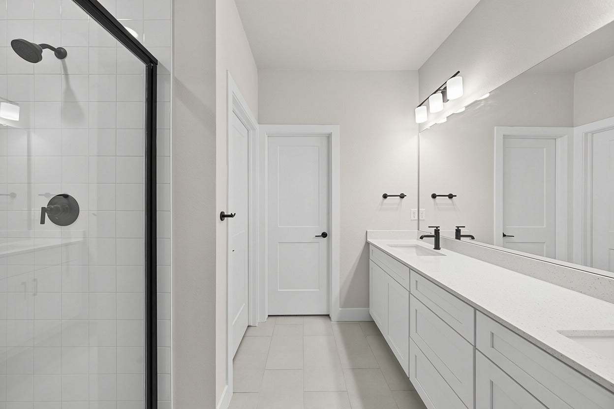 Duet at Sterling Ranch | Plan 1 | Primary Bathroom | Representative Photo