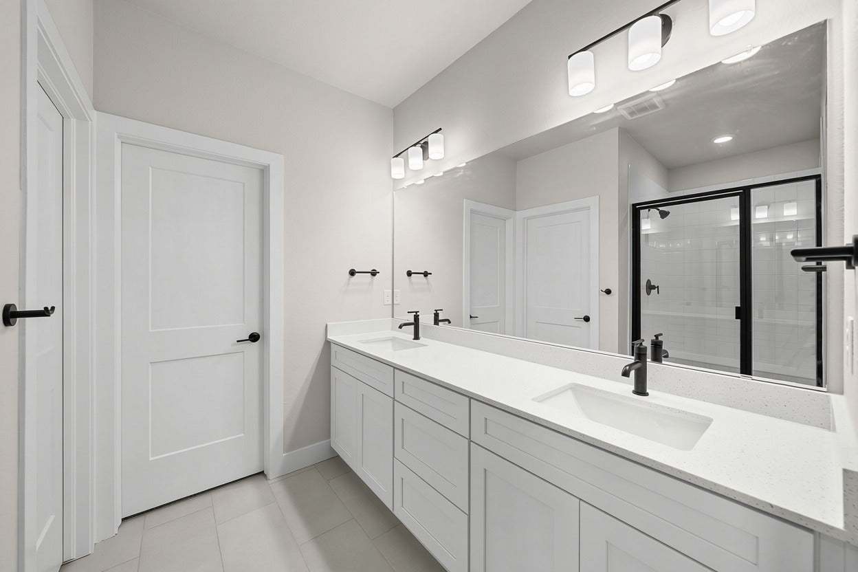 Duet at Sterling Ranch | Plan 1 | Primary Bathroom | Representative Photo