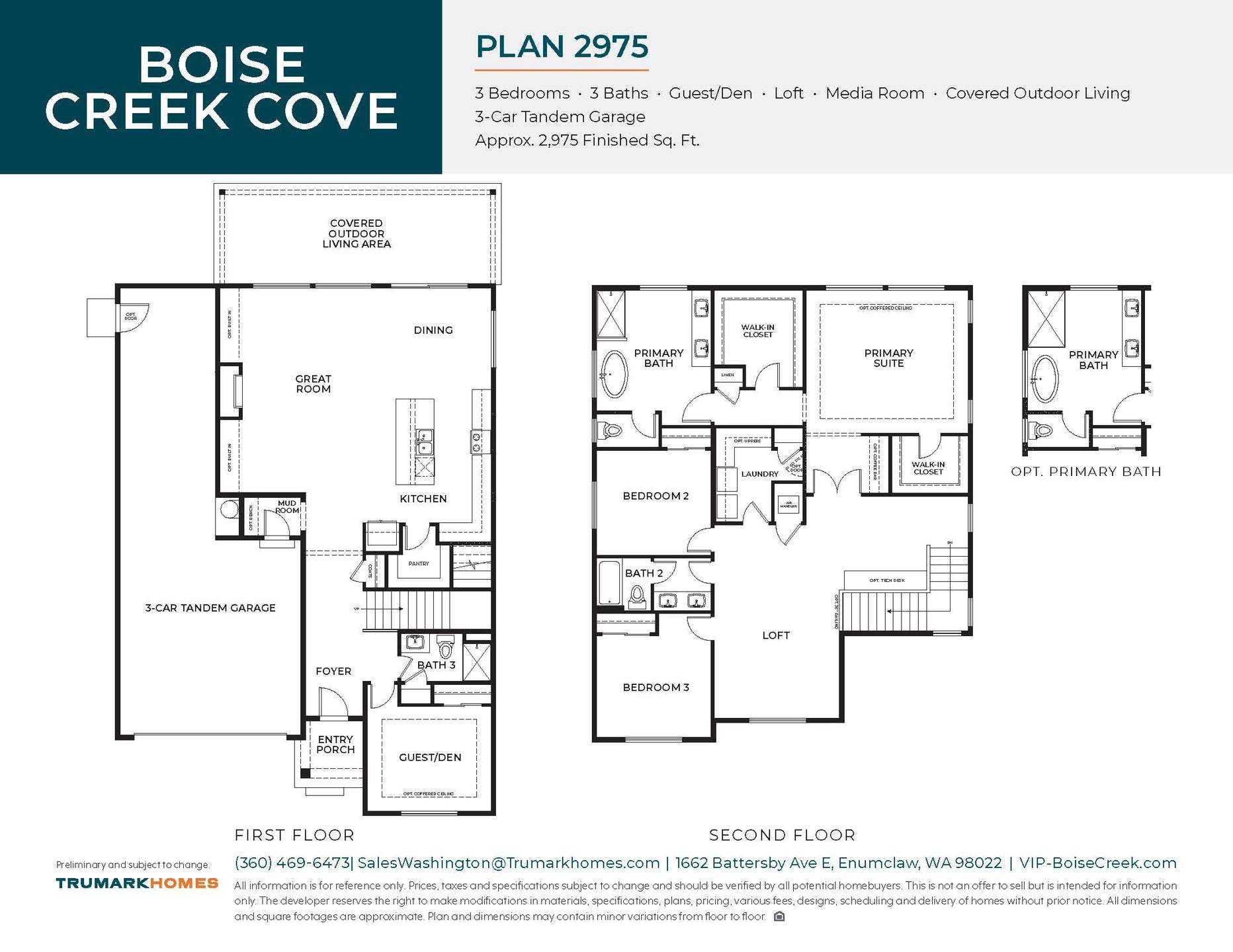 Boise Creek | Plan 2975 | Floor Plan