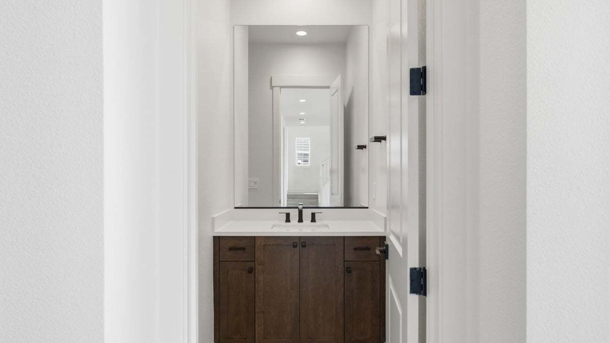 Orchid at Francis Ranch by Trumark Homes I Lot 77 I First Floor Bathroom