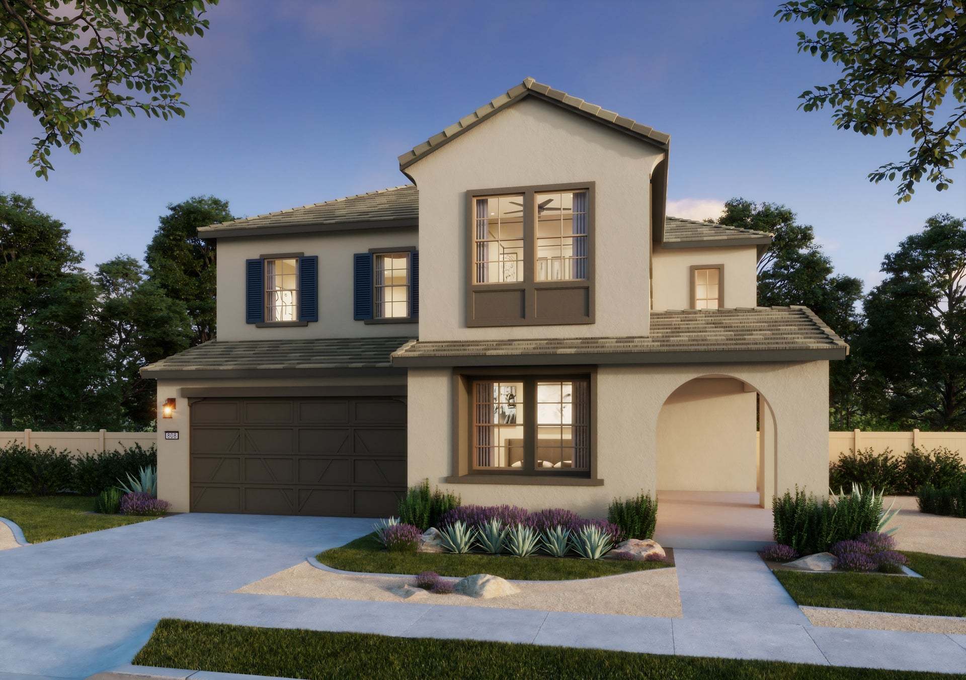 Driftwood at Ocean Breeze | Plan 1 | Elevation D | Cottage | Exterior Rendering