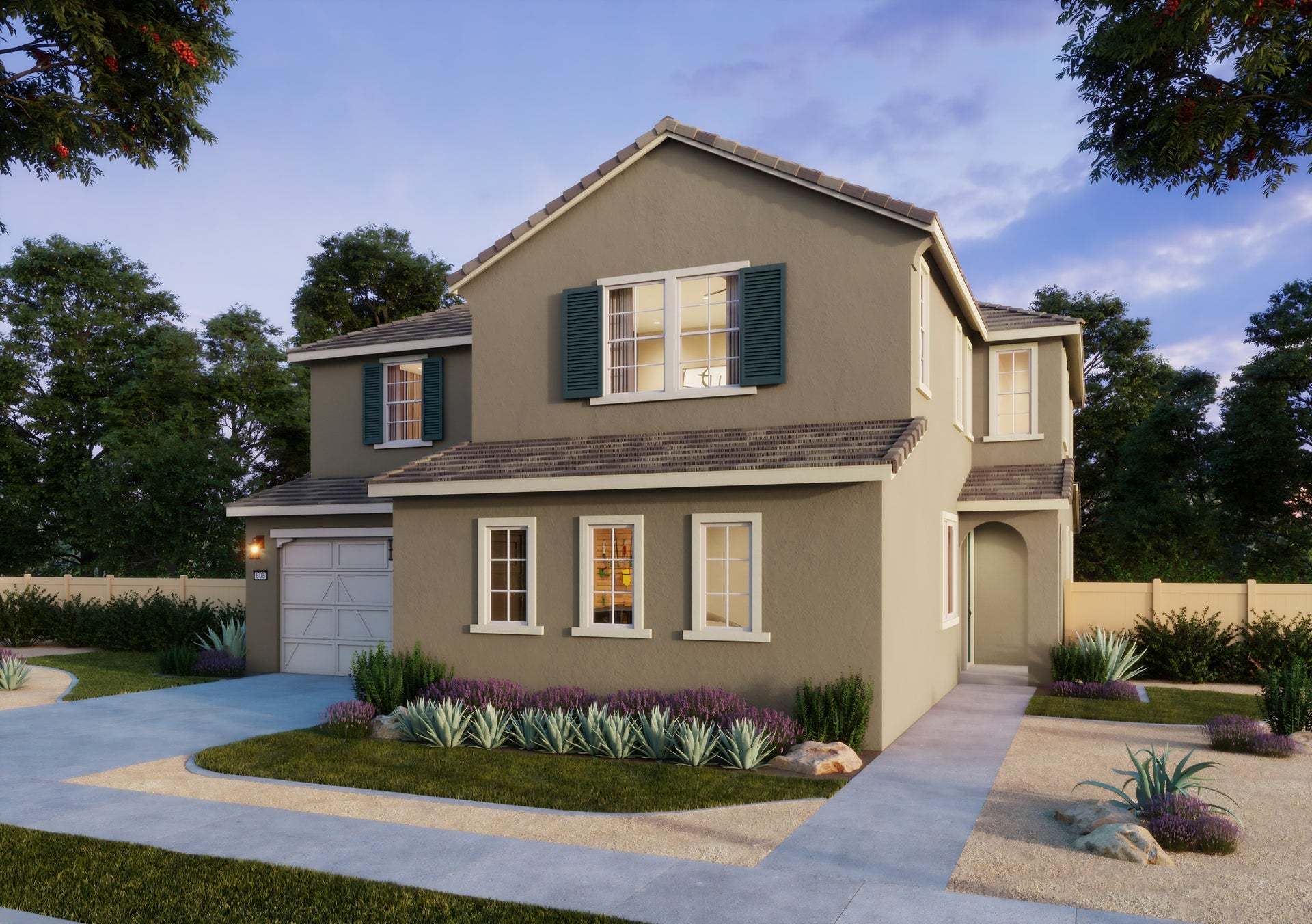 Driftwood at Ocean Breeze | Plan 3 | Elevation D | Cottage | Exterior Rendering